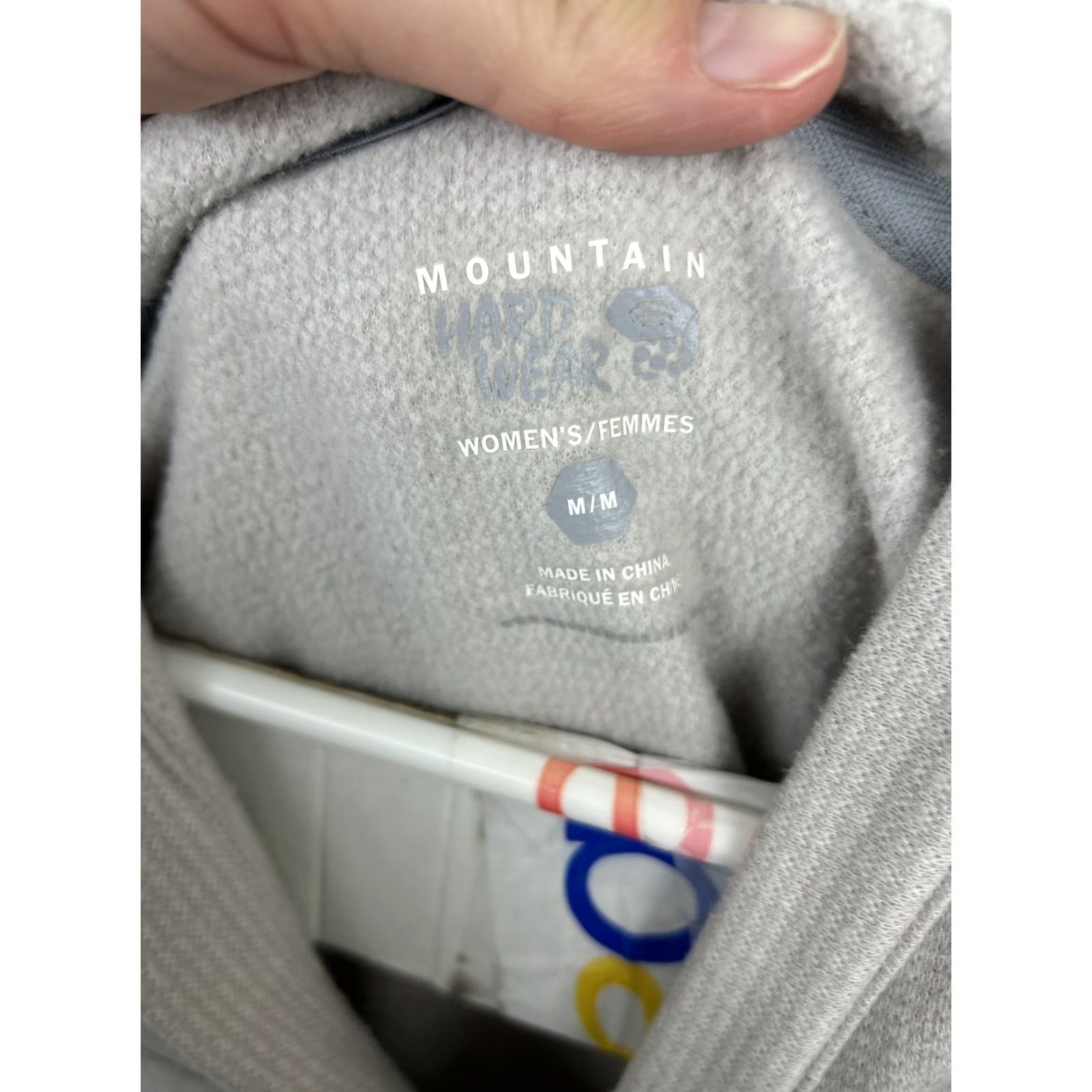 Mountain Hardwear Nike Shirt Women's Mountain Hardwear Hoodie Sweatshirt Oversized 3/4 Sleeves Beige Medium Size M / US 6-8 / IT 42-44 - 7 Thumbnail