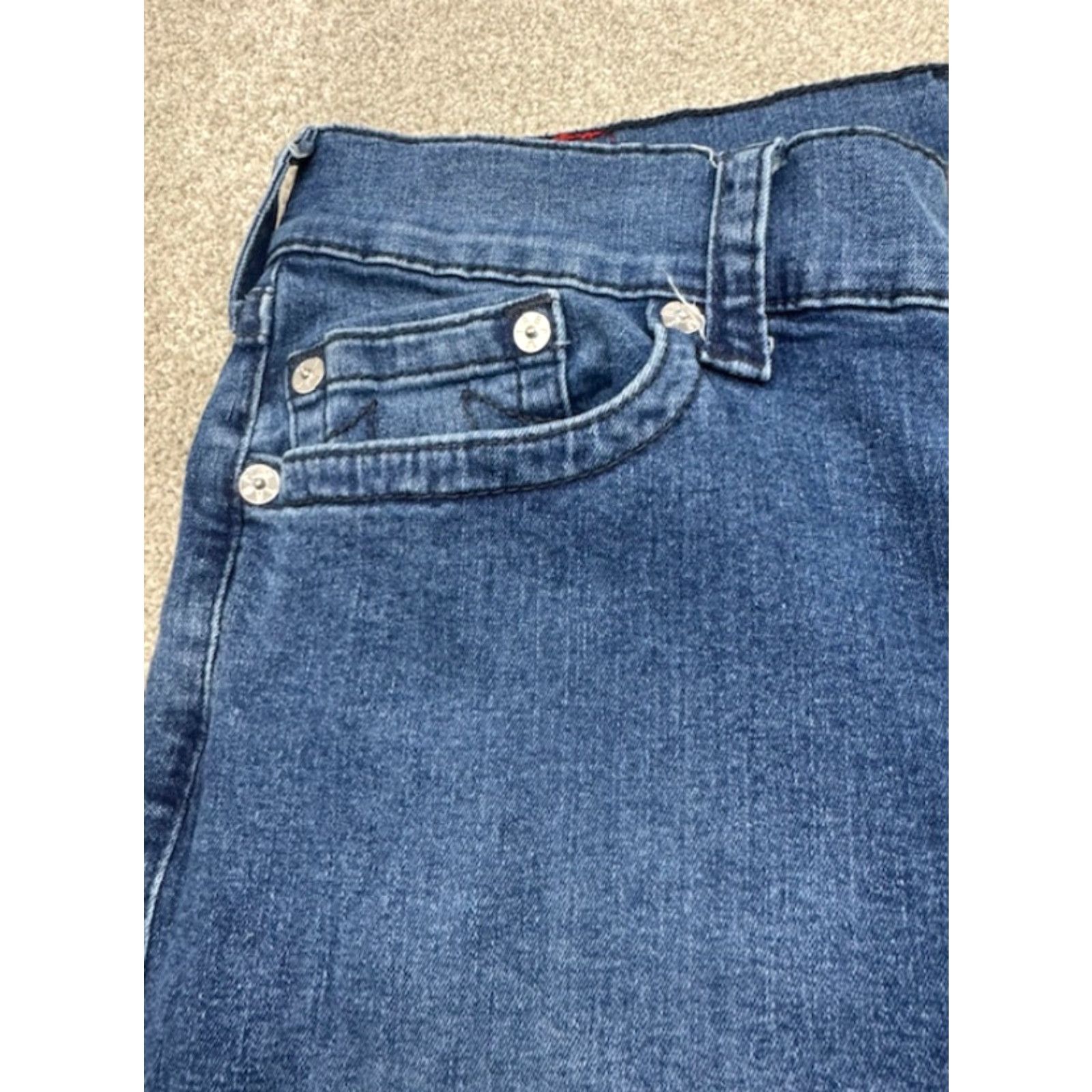 True Religion VINTAGE True Religion Ricky Jeans Men's 32x33 Blue Denim Relaxed Straight 6221 Size US 32 / EU 48 - 2 Thumbnail