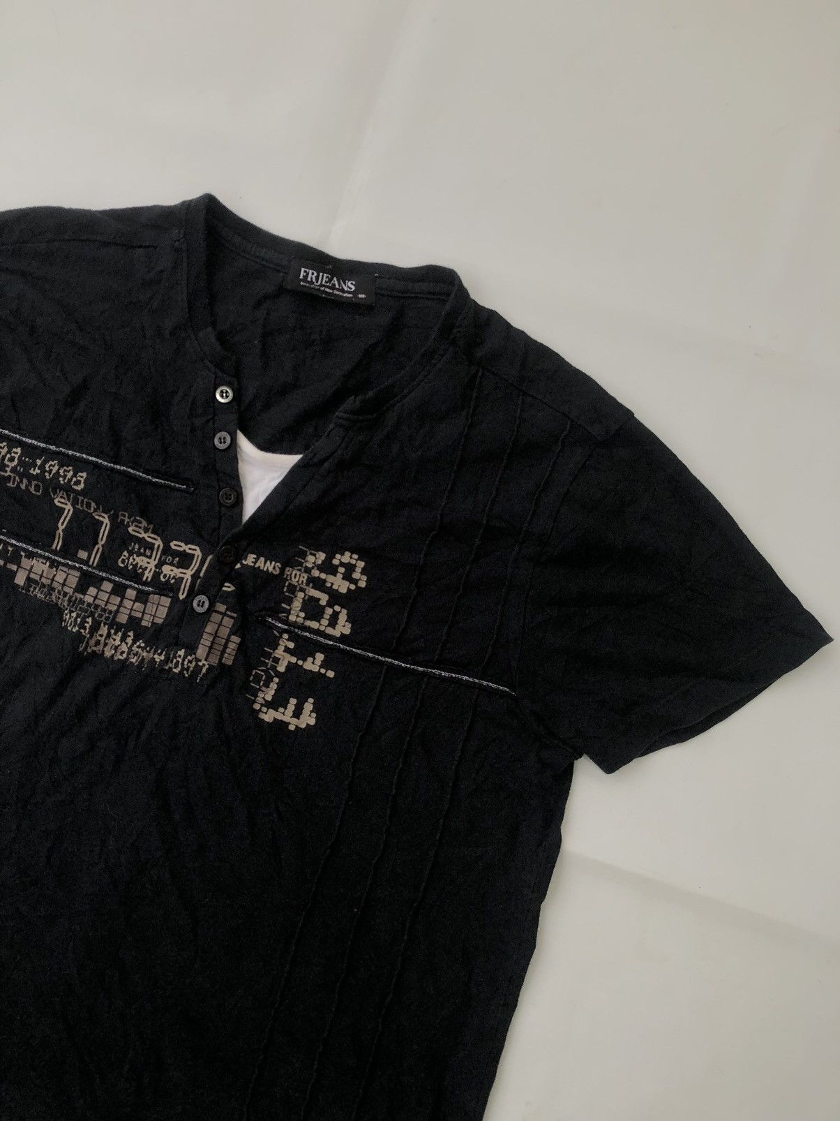 Hysteric Glamour Japanese Poem Double Layer ShortShirt Distressed Rock Punk Size US M / EU 48-50 / 2 - 3 Thumbnail