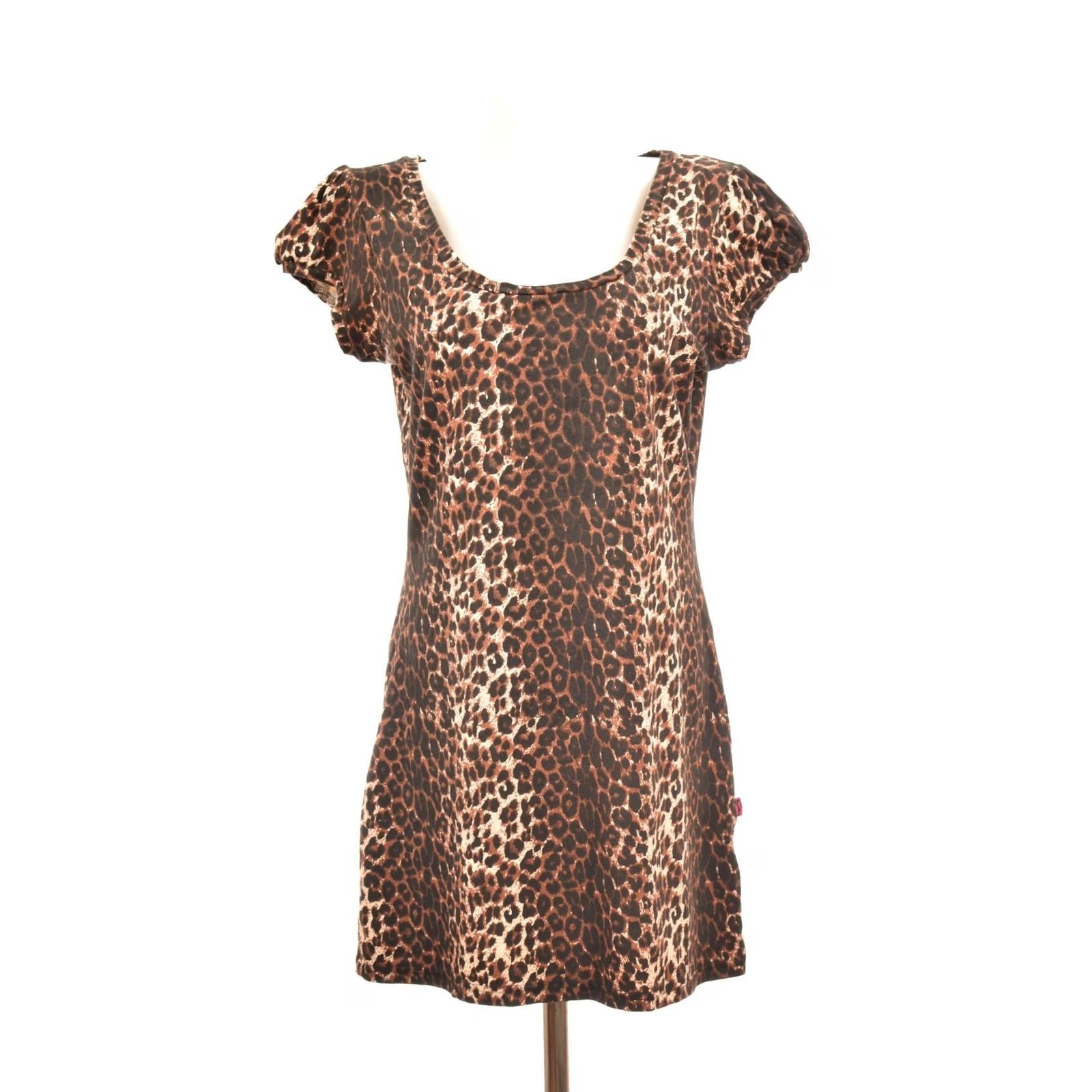 Tripp NYC Tripp NYC Daang Goodman Leopard Leo Mini Dress Made in USA Size L Brown Mini Dress Womens L Leopard Leo 90s Inspired Size L / US 10 / IT 46 - 2 Thumbnail