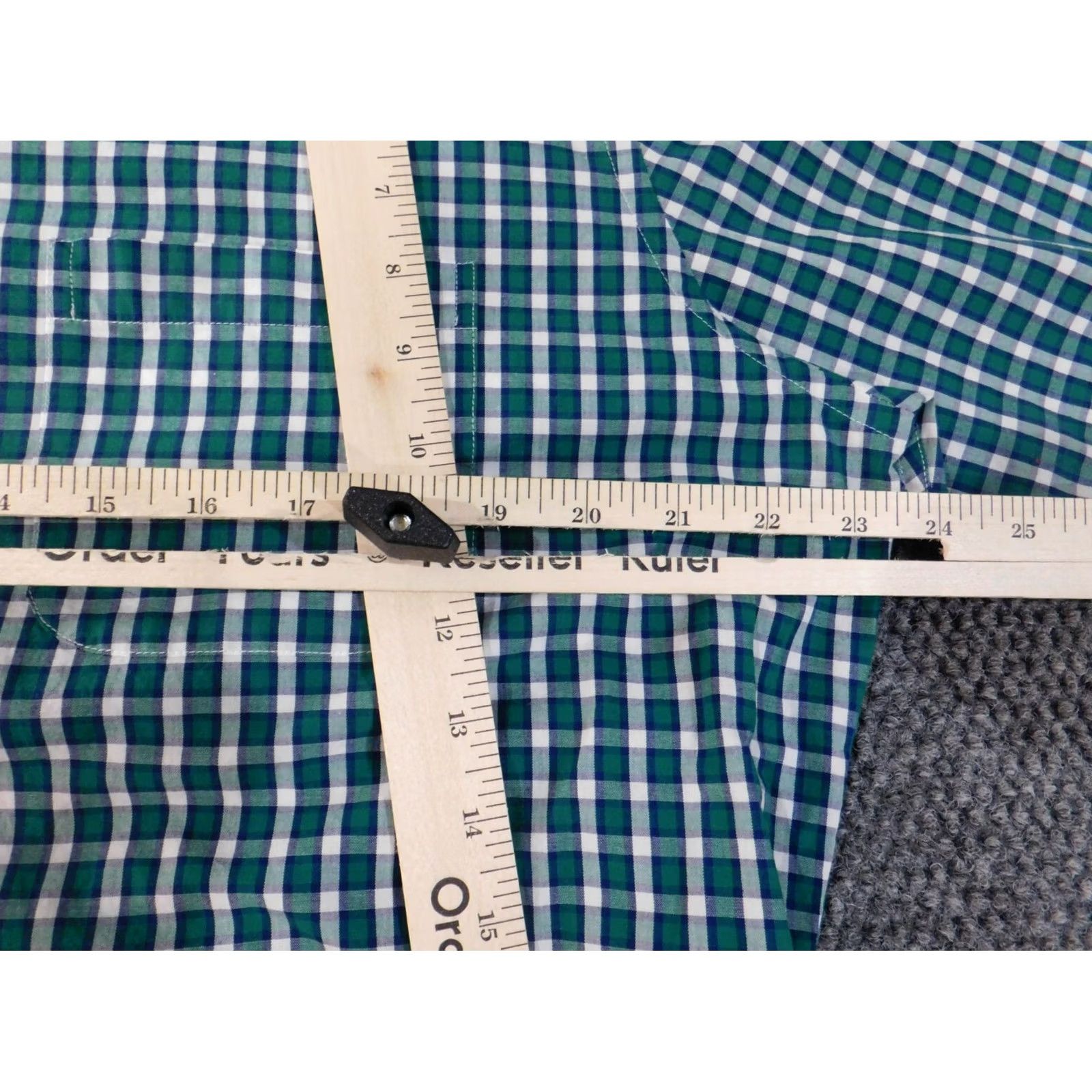 Brooks Brothers Brooks Brothers Shirt Large Green Plaid Button Down Regent Classic Business Mens Size US L / EU 52-54 / 3 - 7 Thumbnail