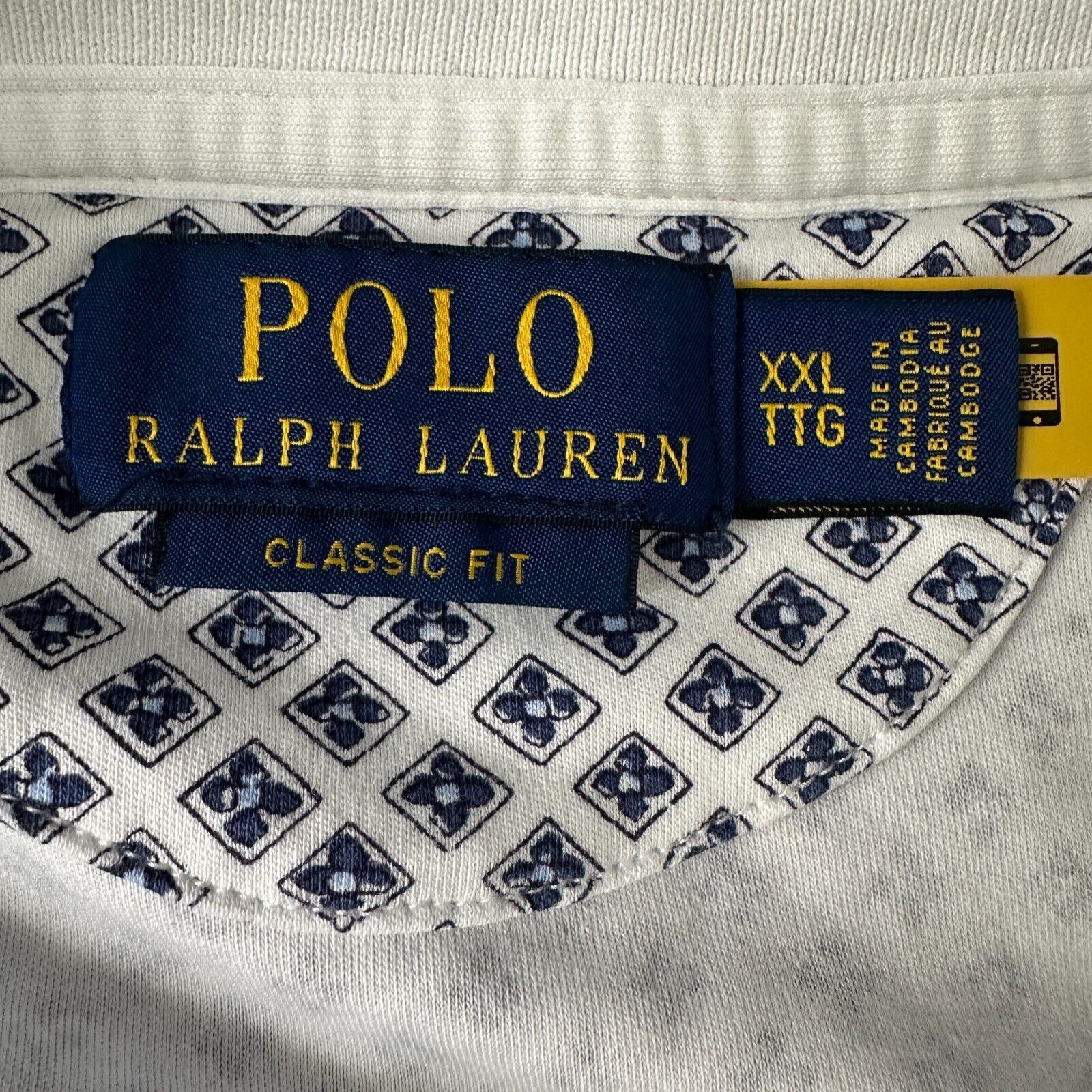 Polo Ralph Lauren Polo Ralph Lauren Polo Shirt Men’s 2XL XXL White Blue Size US XXL / EU 58 / 5 - 6 Thumbnail