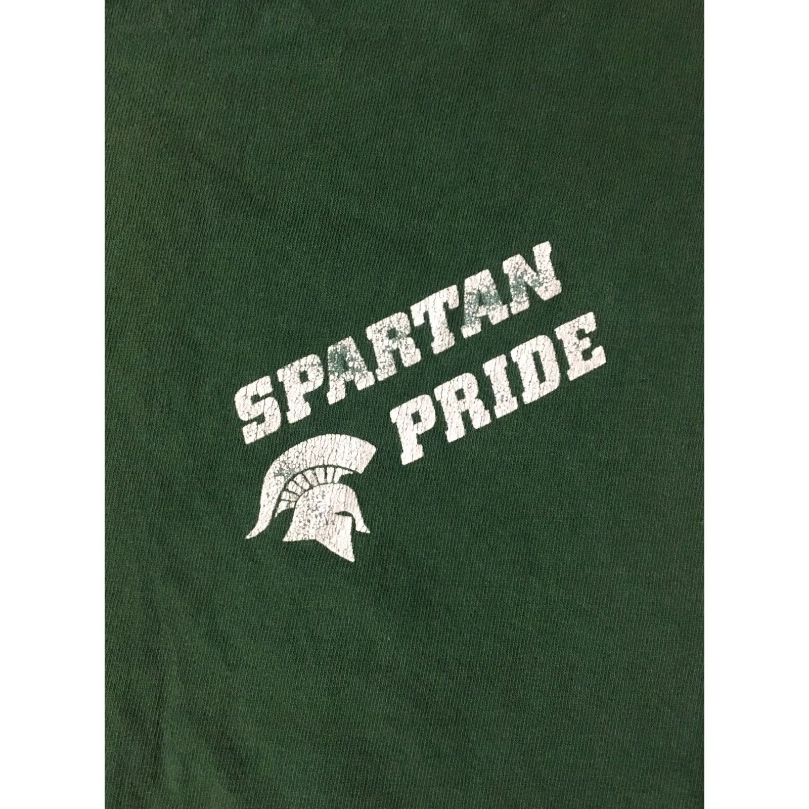 Vintage VINTAGE Spartan Pride Green Machine T-Shirt XL Men Small Stitch Track Football Grunge School 90s USA Retro Size US XL / EU 56 / 4 - 3 Thumbnail