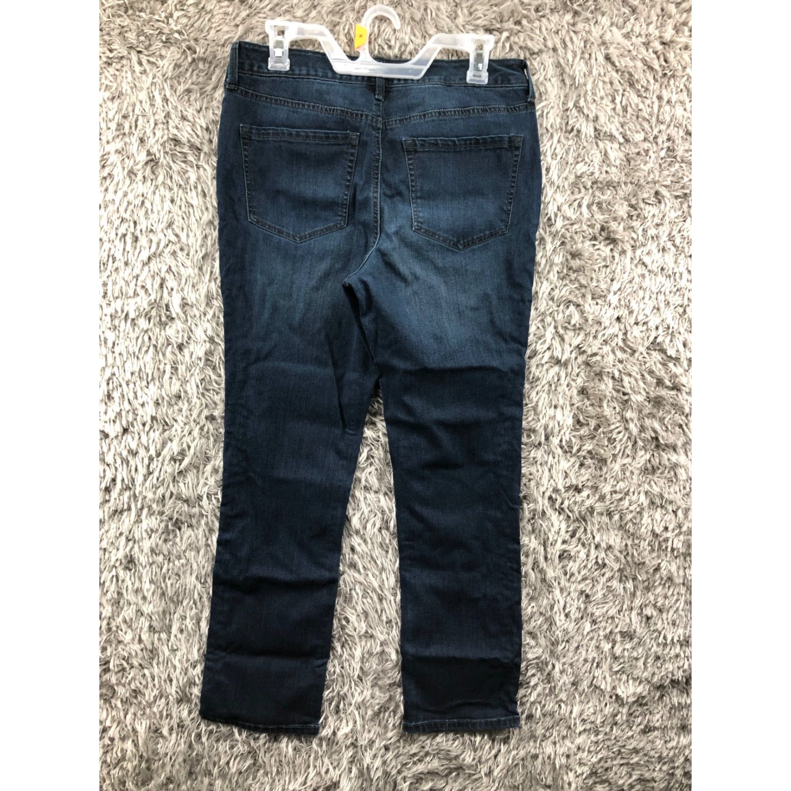 Charter Club VINTAGE Charter Club Jeans Size 10 Womens Mid Rise Dark Wash Blue Denim Straight Size 32" / US 10 / IT 46 - 5 Thumbnail