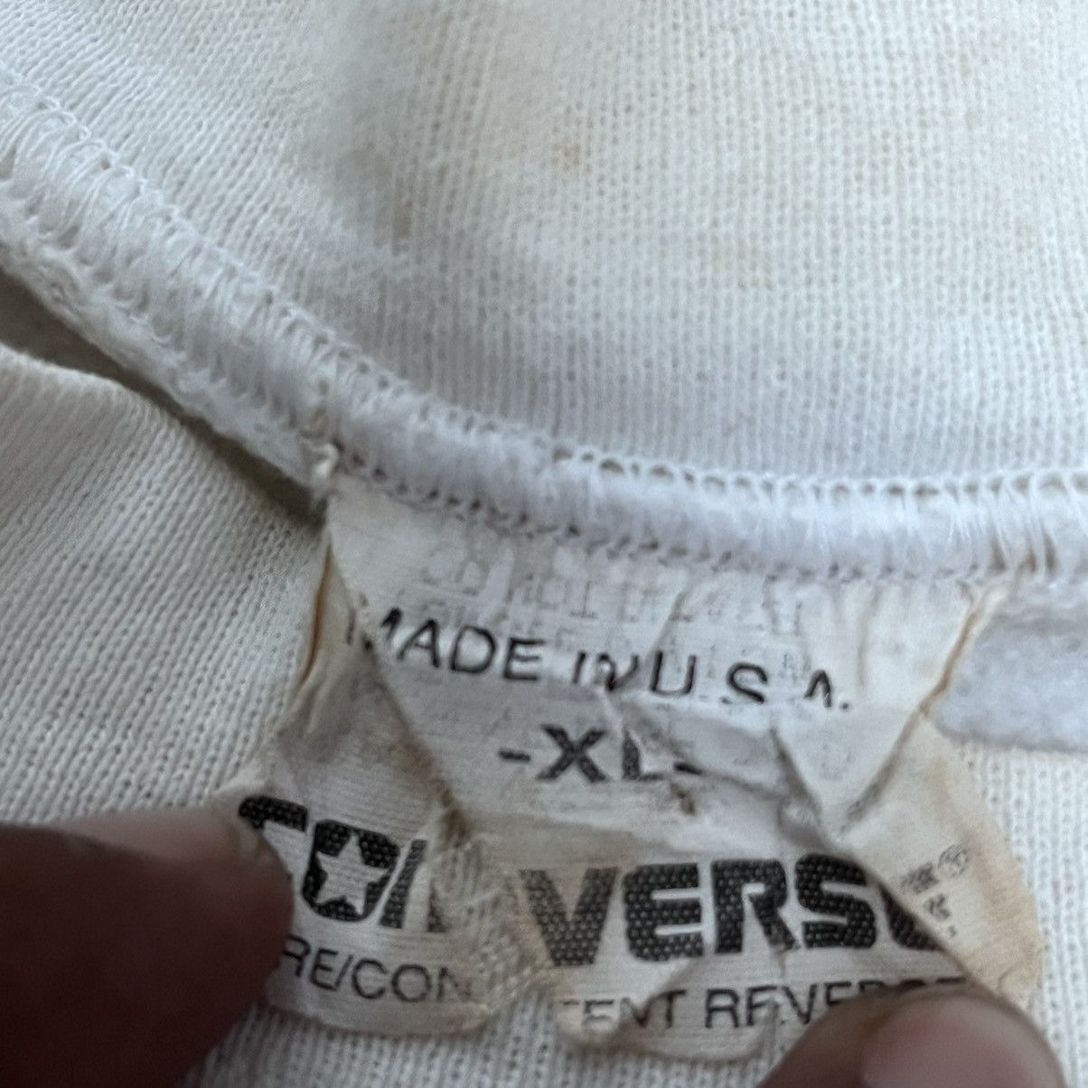 Converse × Vintage 🔥Rare🔥 Converse Made In U.S.A Sweatshirt Big Script Logo Size US XL / EU 56 / 4 - 7 Thumbnail