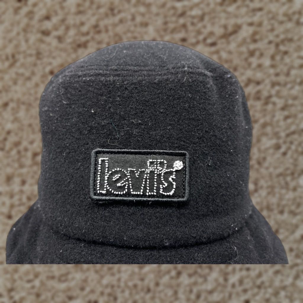 Levi's Levi's Bucket Hat Adult M Black 100% Polyester Lightweight Knit Hat/Cap Mens Size US M / EU 48-50 / 2 - 1 Thumbnail