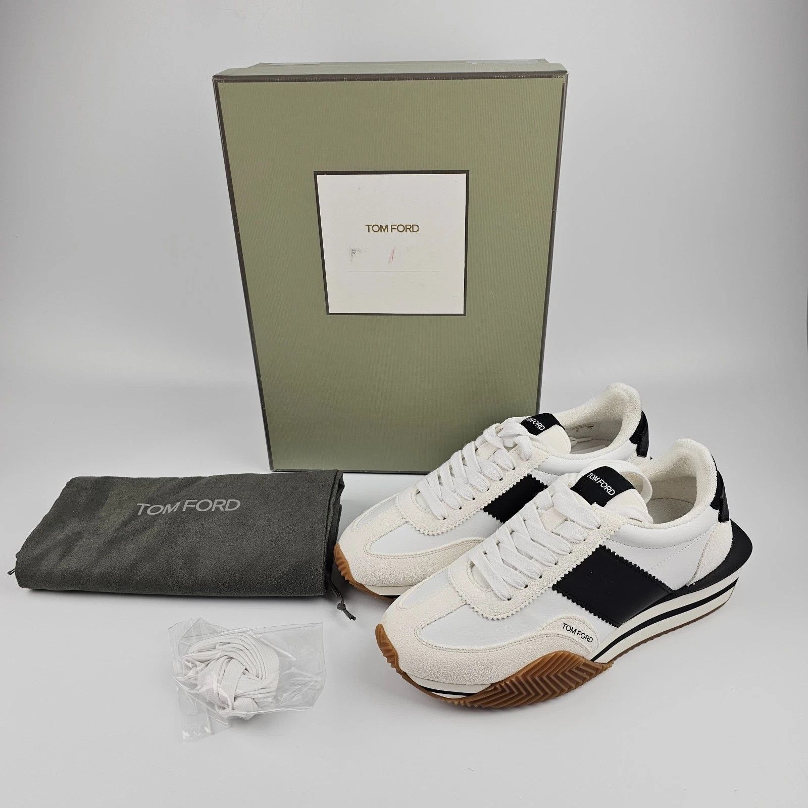 Tom Ford TOM FORD James White Sneakers New & Authentic Size US 11 / EU 44 - 8 Thumbnail