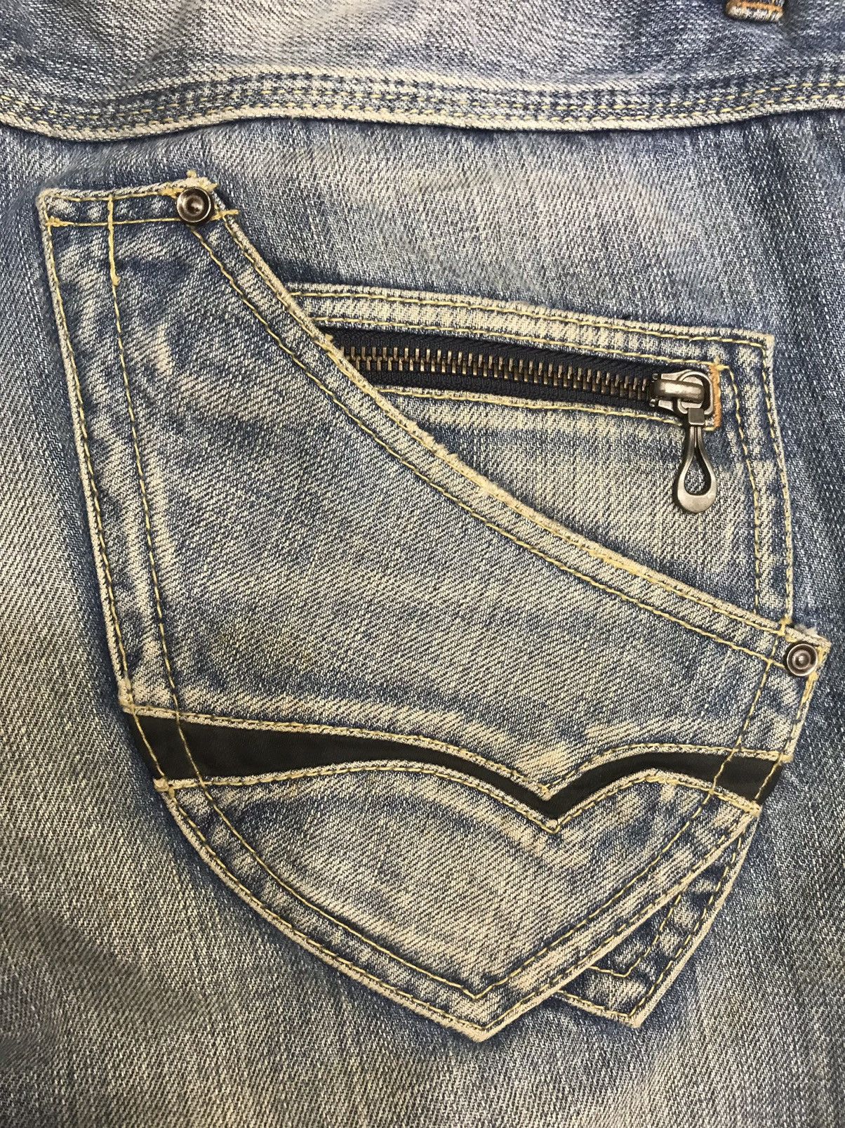 Japanese Brand 💥FLARE💥NCFM Japan Design Seditionari Fade Flare Denim F108 Size US 34 / EU 50 - 23 Thumbnail