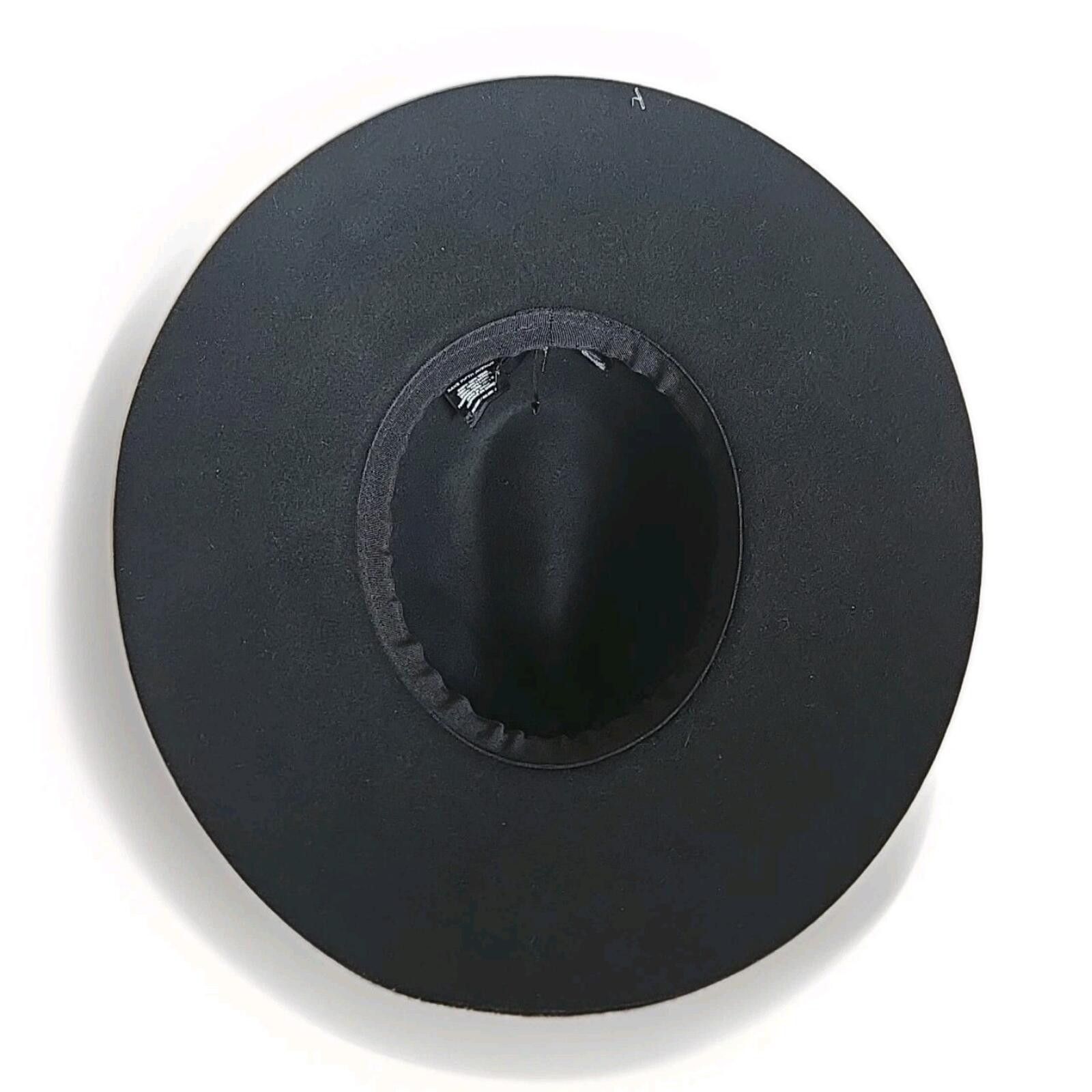Saks Fifth Avenue Saks Fifth Avenue Fedora Hat Women's 100% Wool Black Size ONE SIZE - 5 Thumbnail