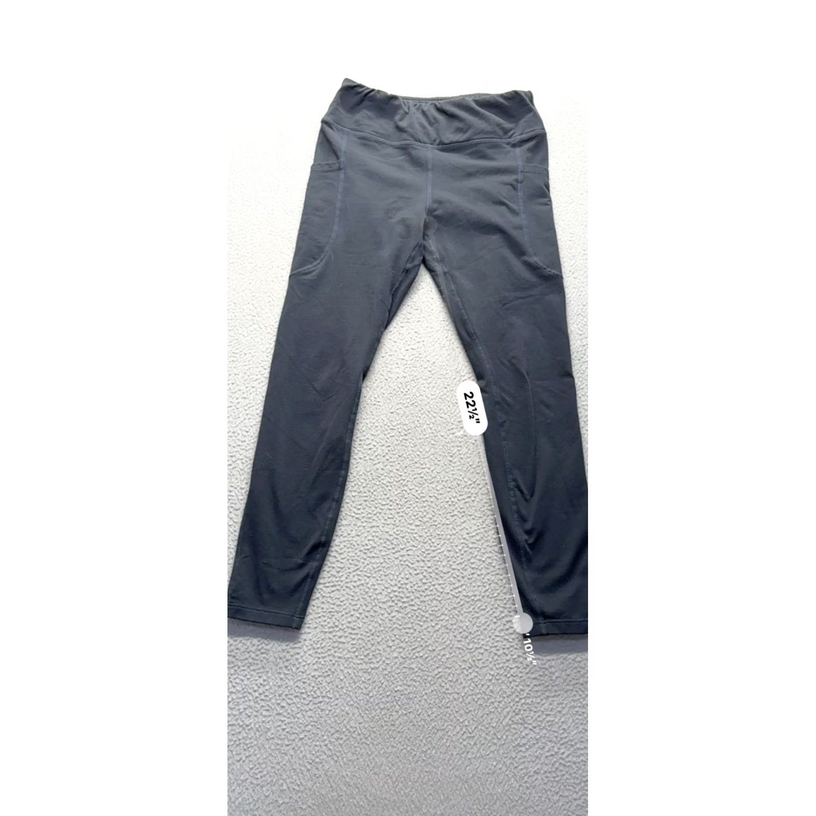 Vintage Baleaf Leggings Women's L Compression with Side Pockets Gray Slate #9557 Size 36" / US 14 / IT 50 - 8 Thumbnail