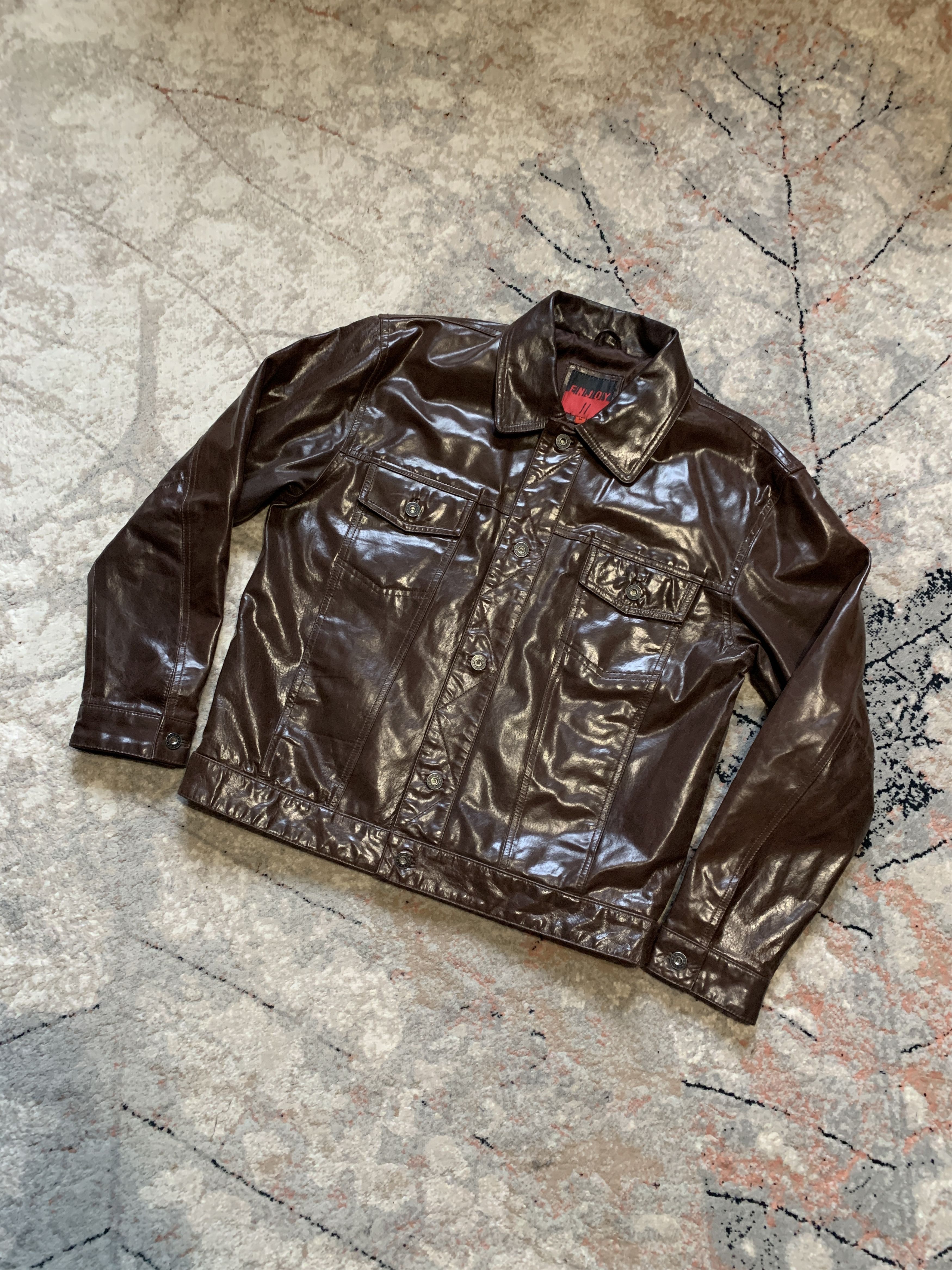 Enjoi Vintage Enjoy Leather Jacket Size US M / EU 48-50 / 2 - 1 Thumbnail