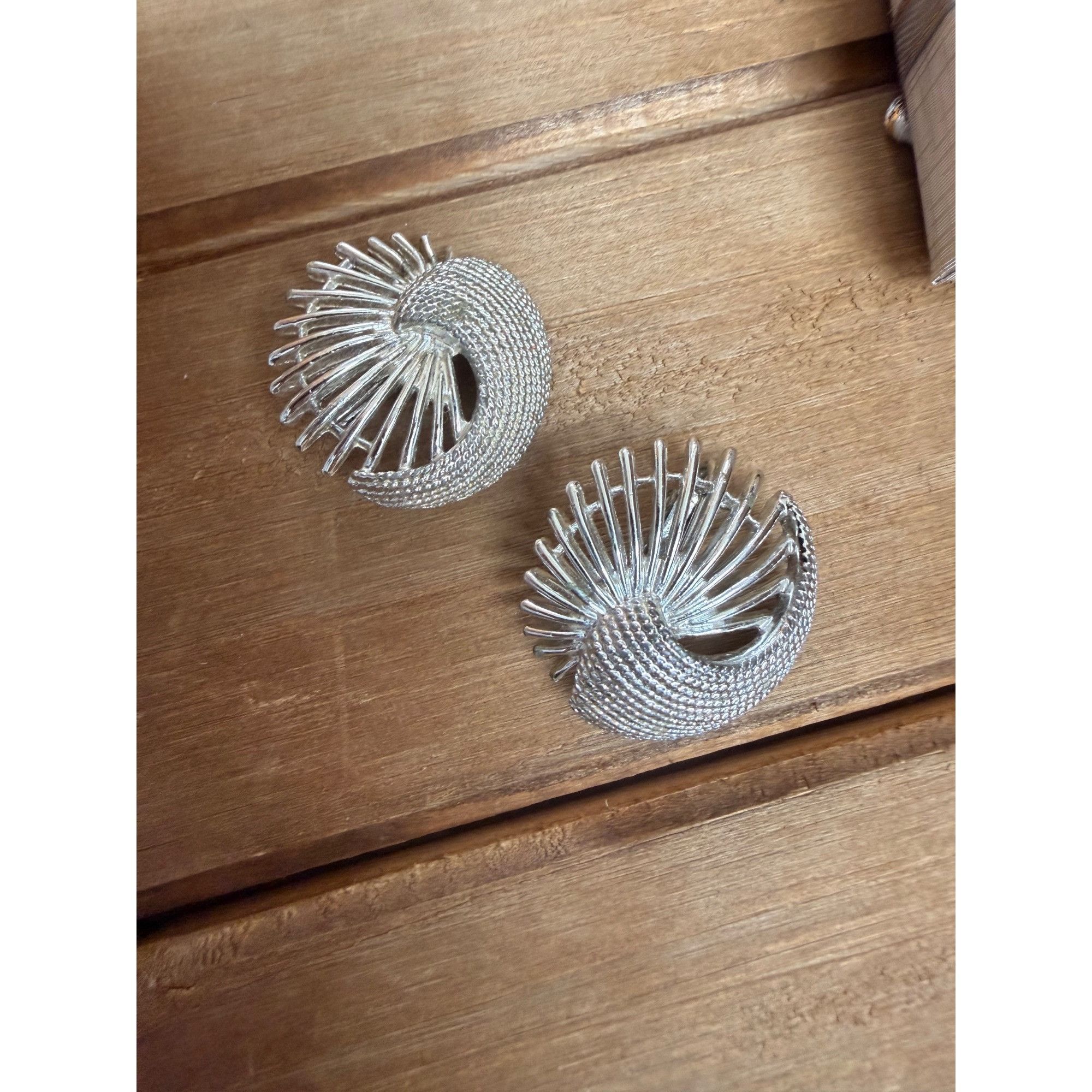 Other Silver Spiral Clip-On Earrings With Gift Box Size ONE SIZE - 4 Thumbnail