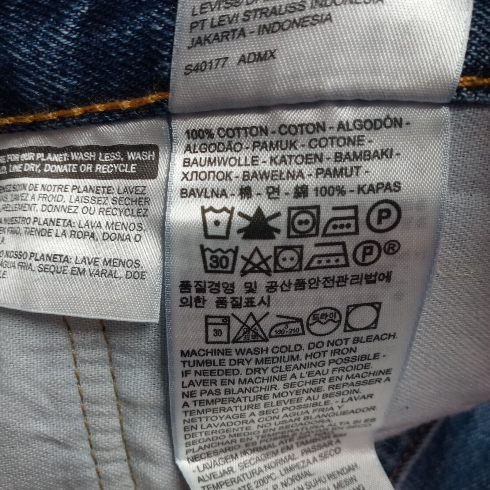 Levi's Levi's 550 Relaxed Jeans Men’s Size 60x30 Blue Loose Tapered Size US 44 / EU 60 - 5 Thumbnail