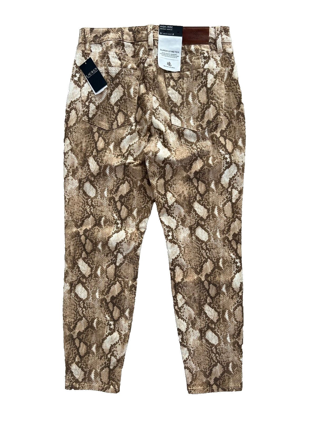 Polo Ralph Lauren LAUREN Ralph Lauren Skinny Ankle Snake Print Jeans ( 12 ) Size 34" / US 12 / IT 48 - 5 Thumbnail