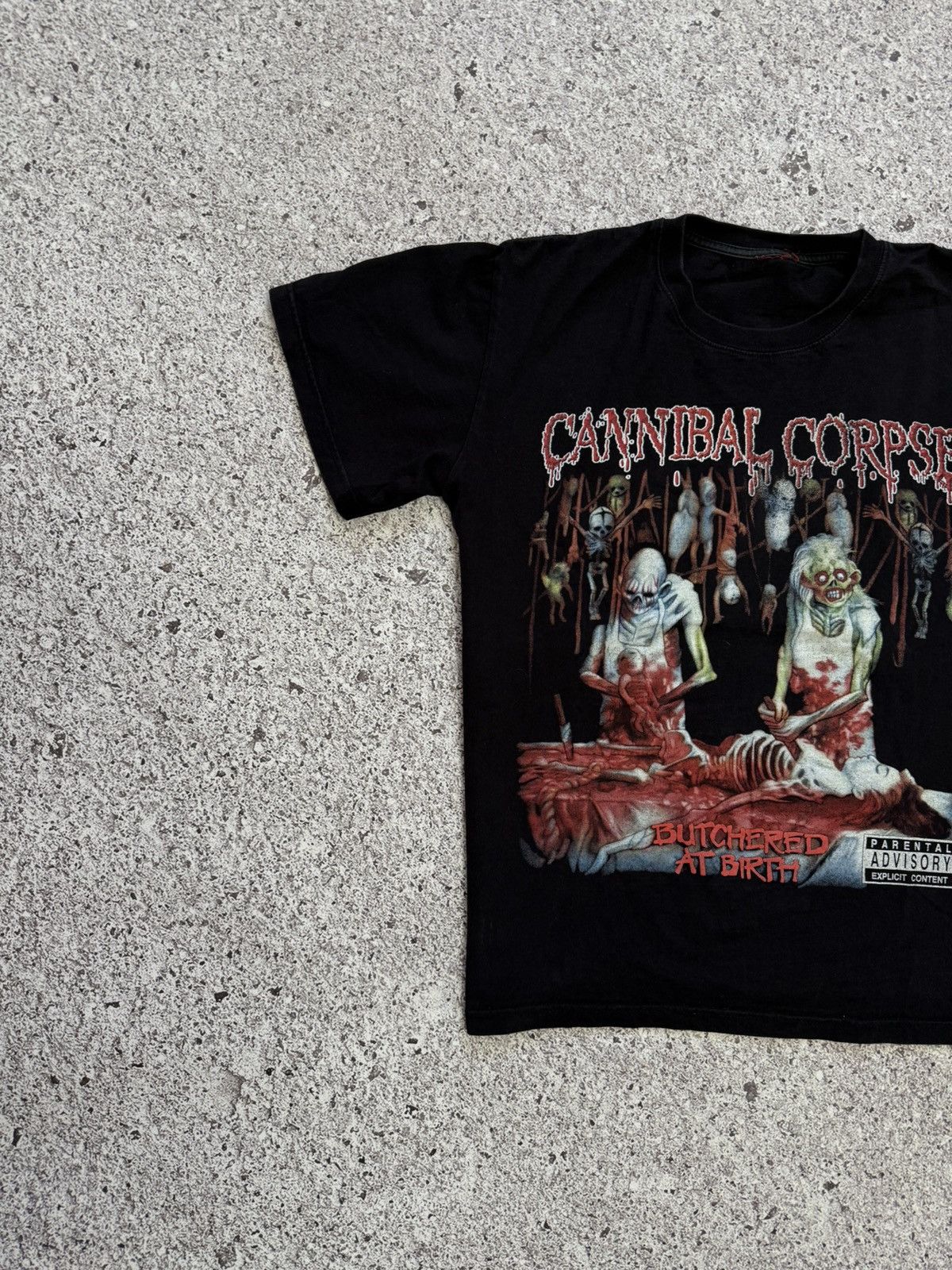 Band Tees Vintage Cannibal Corpse Butchered At Birth Rock Band T-Shirt Size US L / EU 52-54 / 3 - 4 Thumbnail