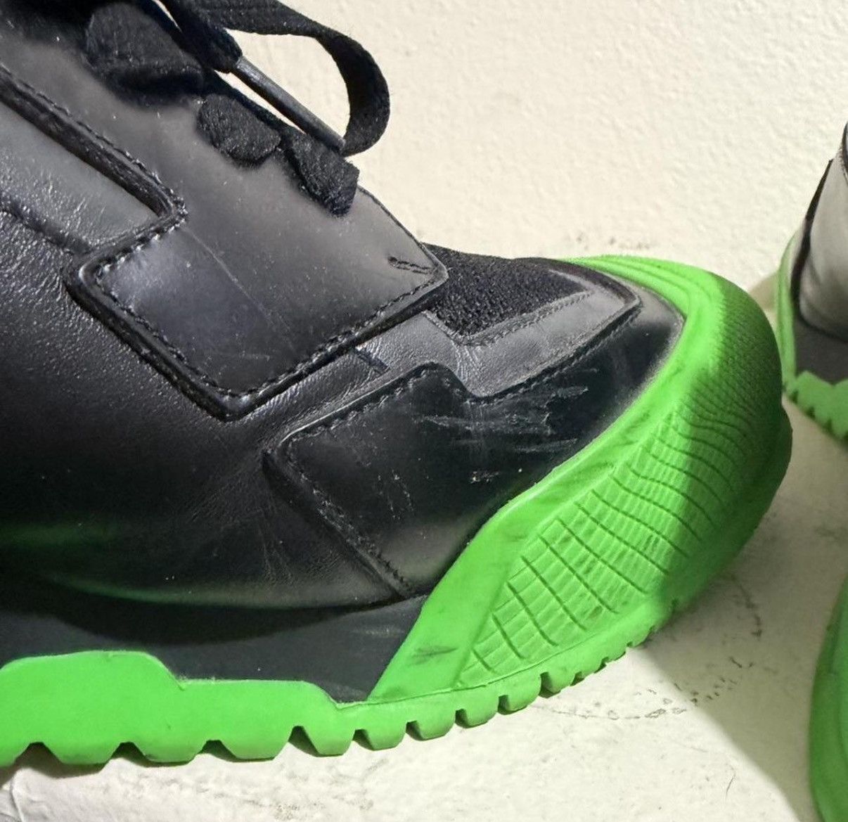 Prada Prada Green and Black Sneakers Size US 11 / EU 44 - 6 Thumbnail