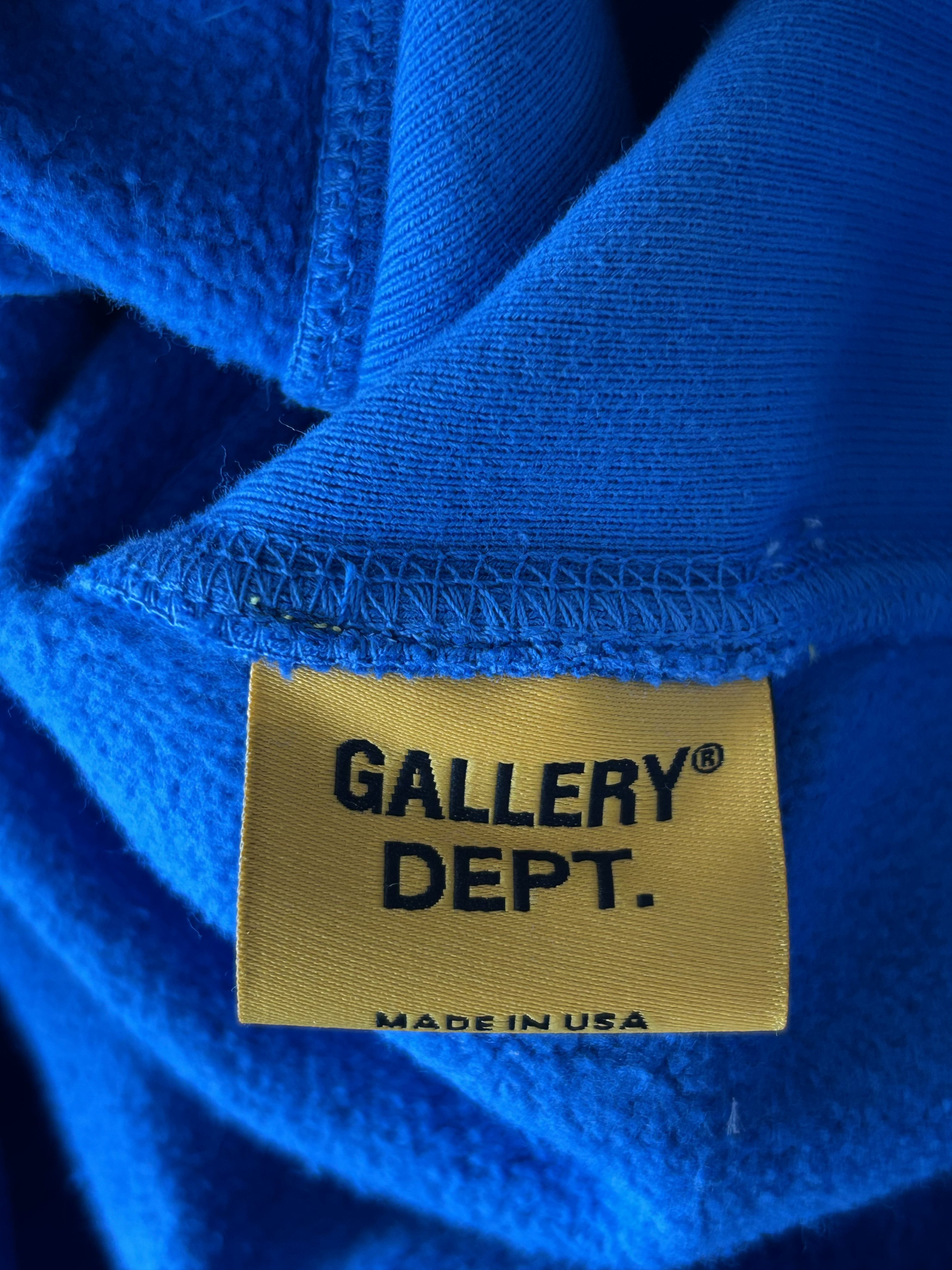 Gallery Dept. Gallery Dept Blue & Yellow Logo Hoodie Size US XXL / EU 58 / 5 - 4 Thumbnail