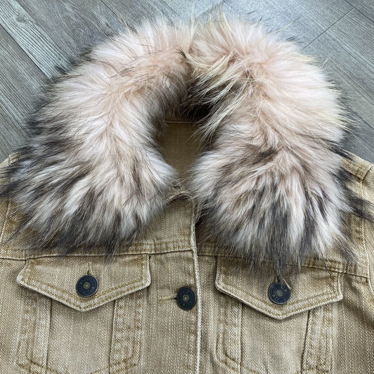 If Six Was Nine 2000s Japanese Brand Ifsixwasnine Lgb Punk Fur Denim Jacket Size US S / EU 44-46 / 1 - 5 Thumbnail