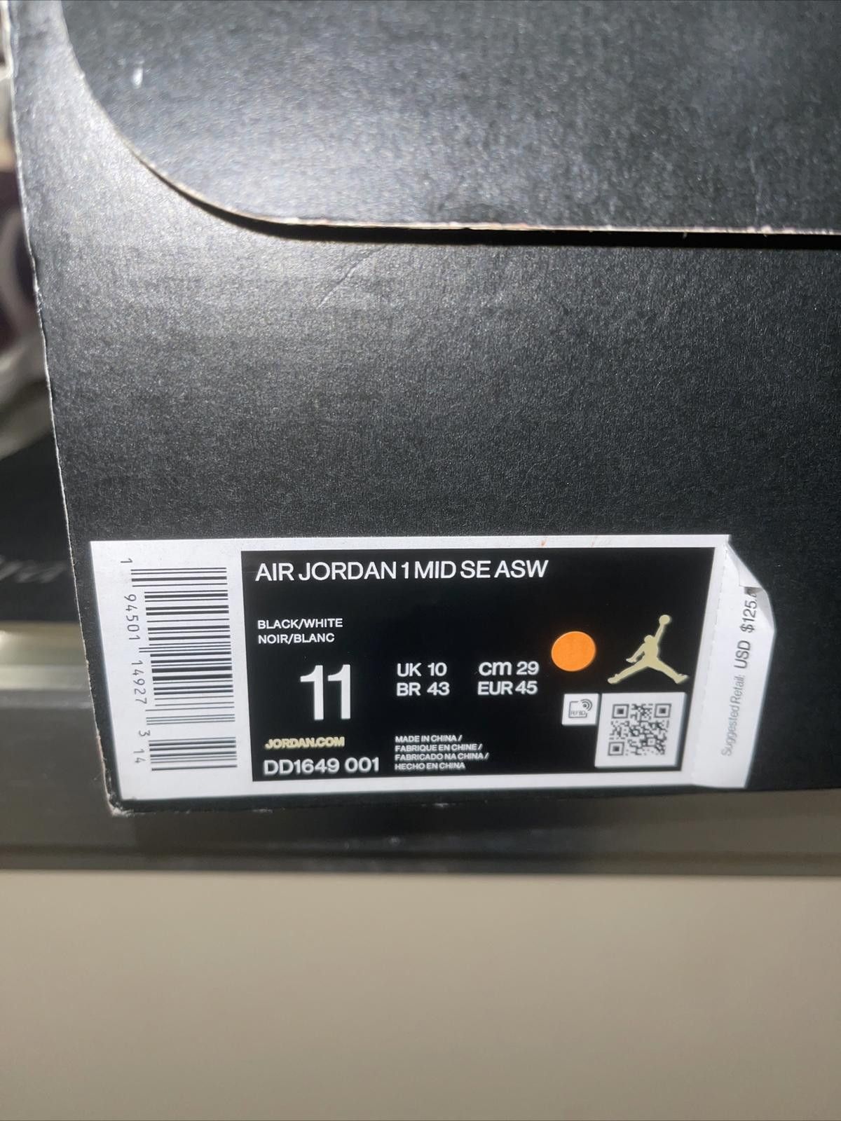 Jordan Brand Size 11 Men - Jordan 1 Mid All Star” Carbon Fiber DD1649-001 Size US 11 / EU 44 - 6 Thumbnail
