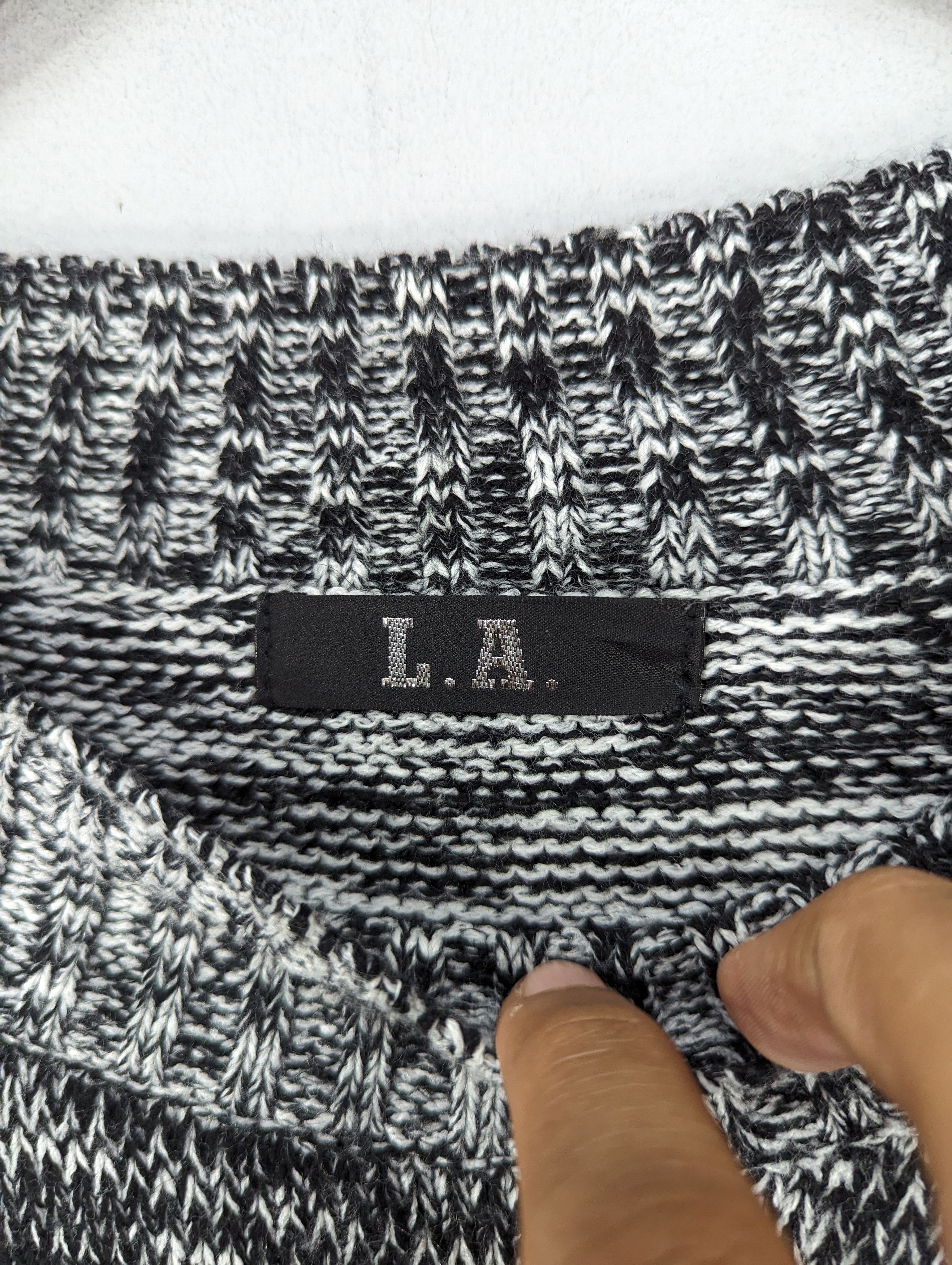Aran Isles Knitwear × Japanese Brand L.A Paris Chanel Parody Knit Sweater Cardigan Size M / US 6-8 / IT 42-44 - 7 Thumbnail
