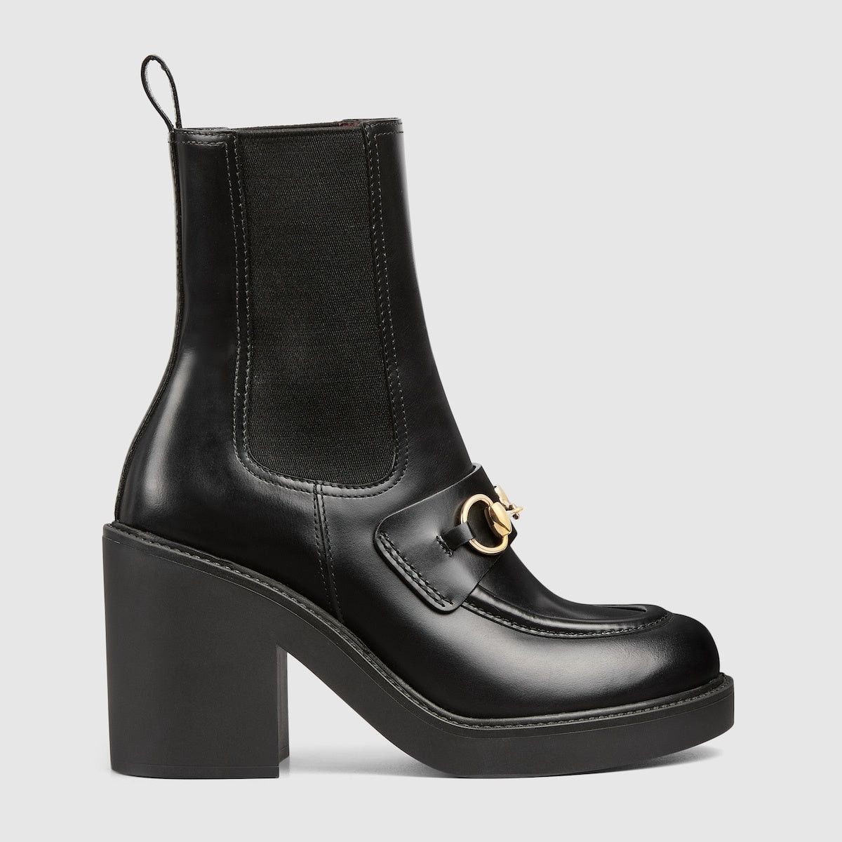 Gucci Horsebit Leather Ankle Boots SIZE 41