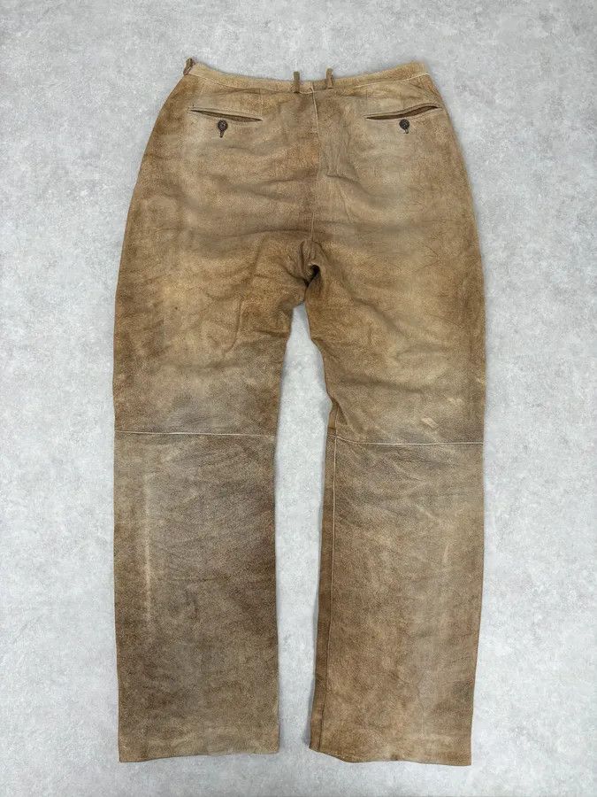Jil Sander Jil Sander Brown Leather Classy Pants Size US 32 / EU 48 - 6 Thumbnail