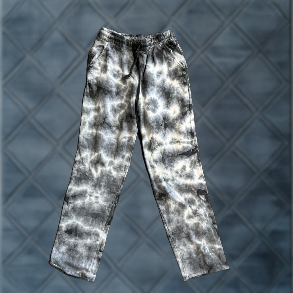 Aeropostale Aeropostale Tie Dye Streetwear Gray White Joggers XS Women's Casual Cotton Polyester French Terry Logo Embroidered Adjustable Waist Tapered Rib Cuff Size 26" / US 2 / IT 38 - 1 Thumbnail