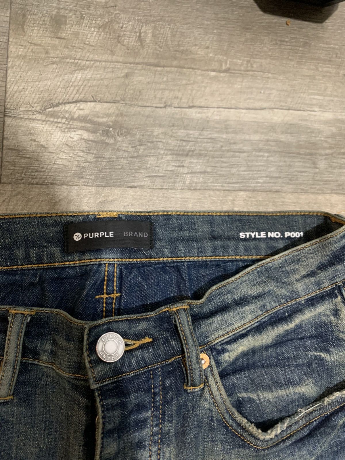 Purple × Purple Brand Purple Brand Jeans (Distressed+red patches) Size US 29 - 8 Thumbnail