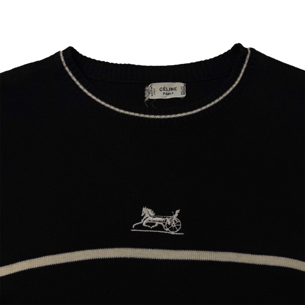 Celine Rare! Vintage Celine Paris Black knitwear Size US S / EU 44-46 / 1 - 3 Thumbnail