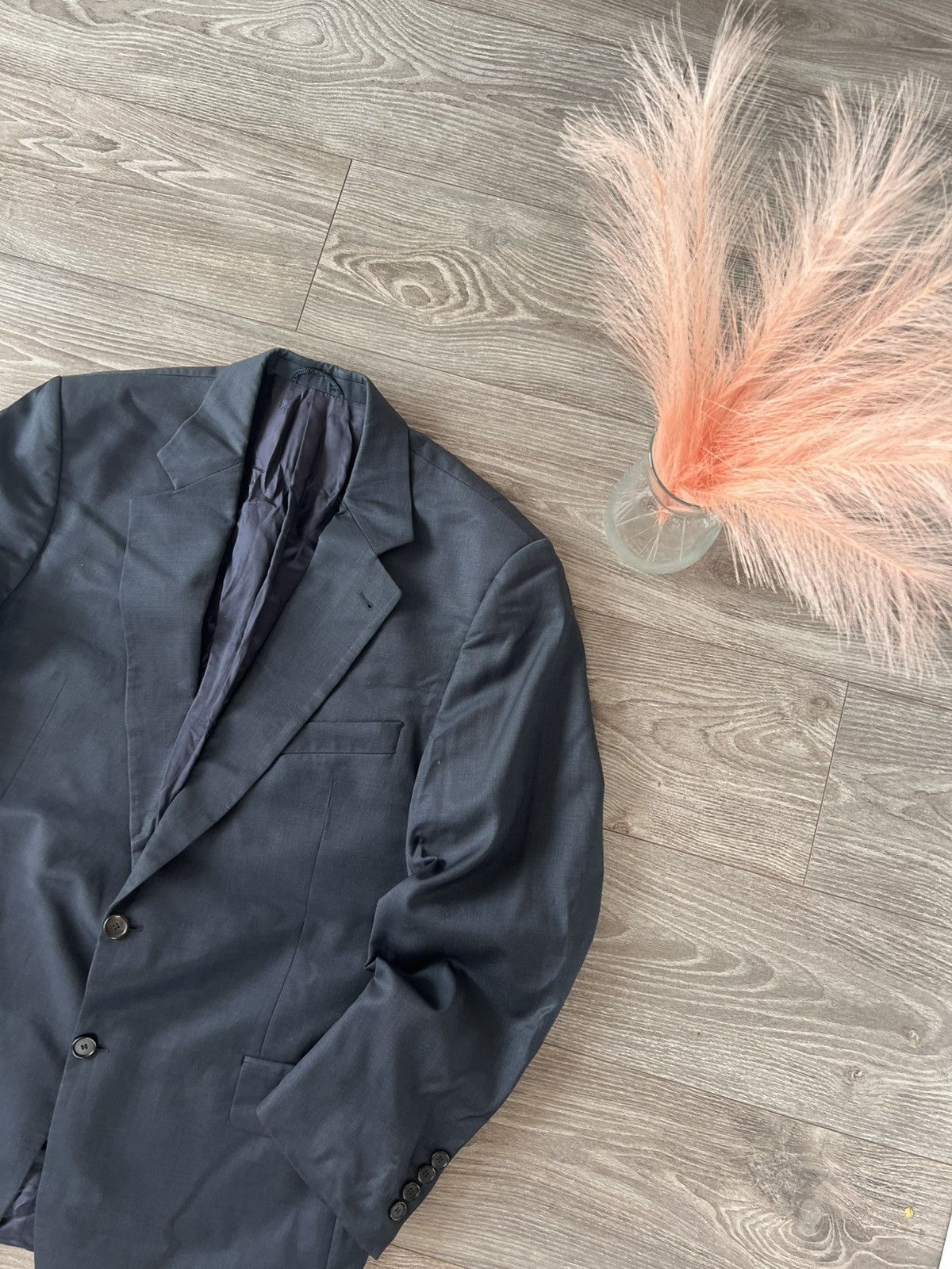 Burberry × Designer Vintage Burberrys England Finest Quality Wool/Viscose Blazer Size 46R - 3 Thumbnail