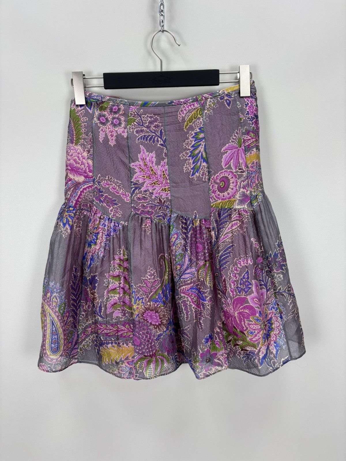 Etro Womens silk skirt ETRO Size 40 Color Multicolor Size 27" / US 4 / IT 40 - 2 Thumbnail