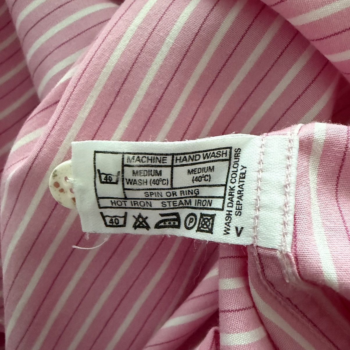 Thomas Pink Thomas Pink Dress Shirt Men’s 16.5-35 Pink White Stripe Size US L / EU 52-54 / 3 - 8 Thumbnail