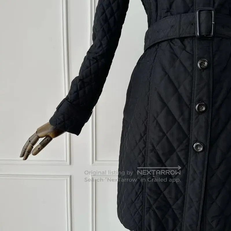 Burberry Burberry Quilted Black Cotton Women's Coat. Size M / US 6-8 / IT 42-44 - 3 Thumbnail