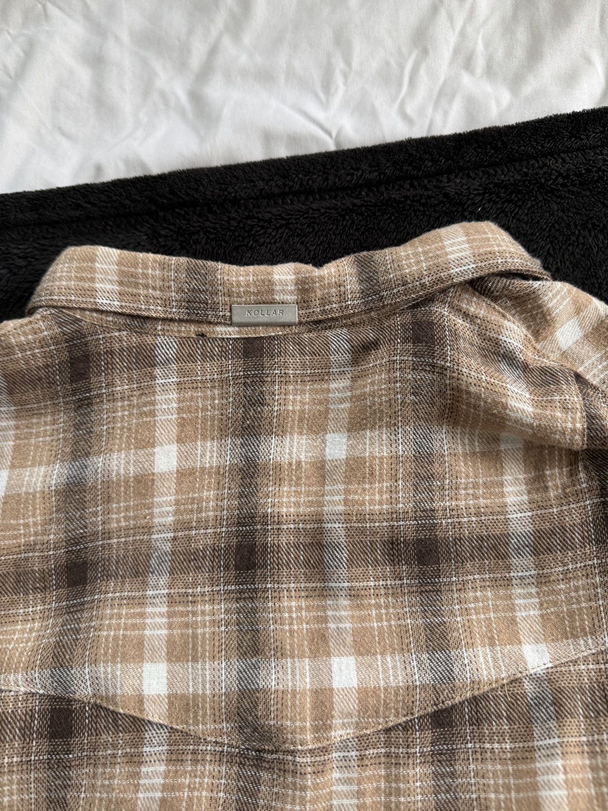 Kollar Clothing Beige Flannel Kollar Clothing Quarter Zip Size US M / EU 48-50 / 2 - 5 Thumbnail