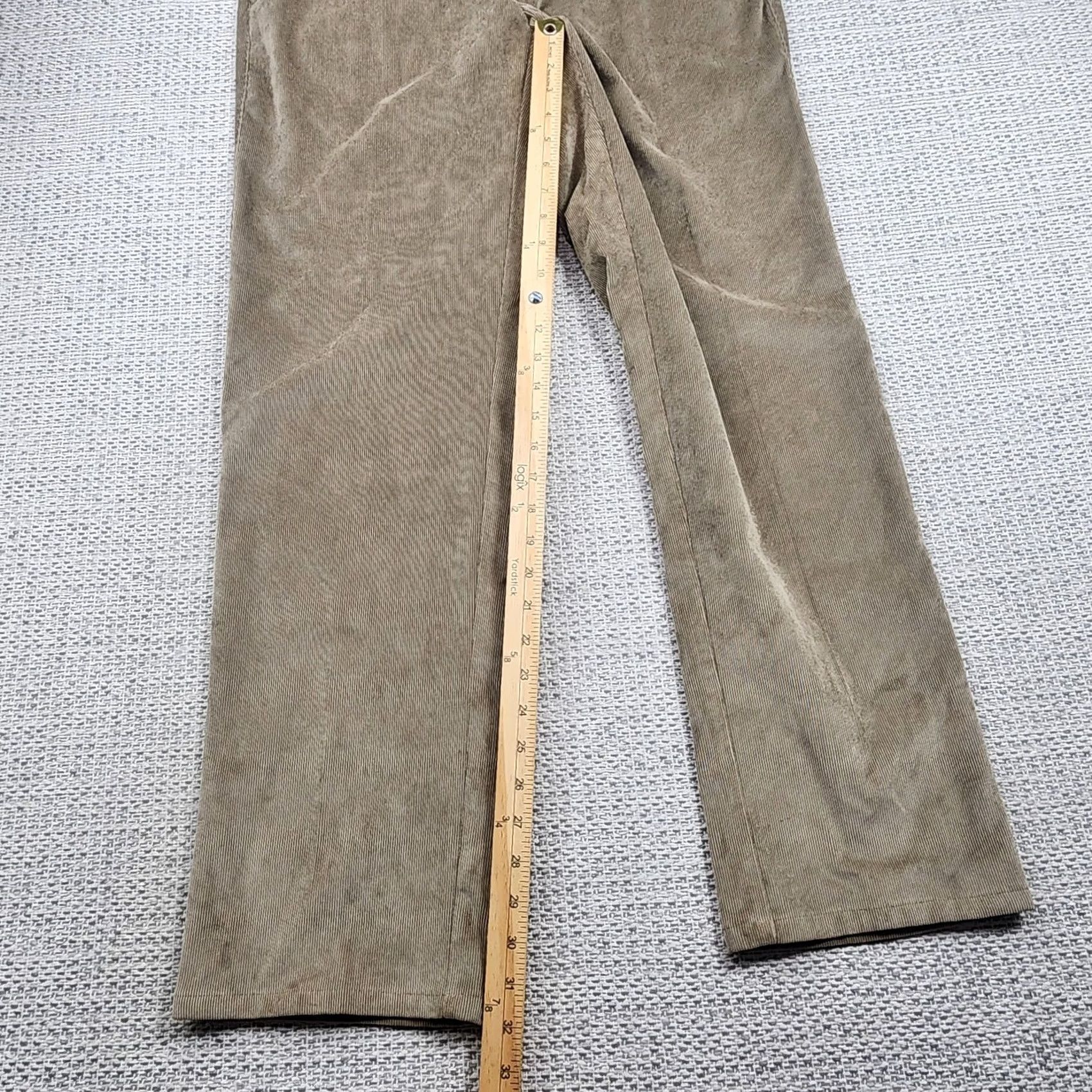 Peter Millar Peter Millar Pants Mens 32x32 Corduroy Flat Front Nanoluxe Casual Trousers Brown Tan Flat Front Pocket Solid Chino Regular Mens Size US 32 / EU 48 - 5 Thumbnail