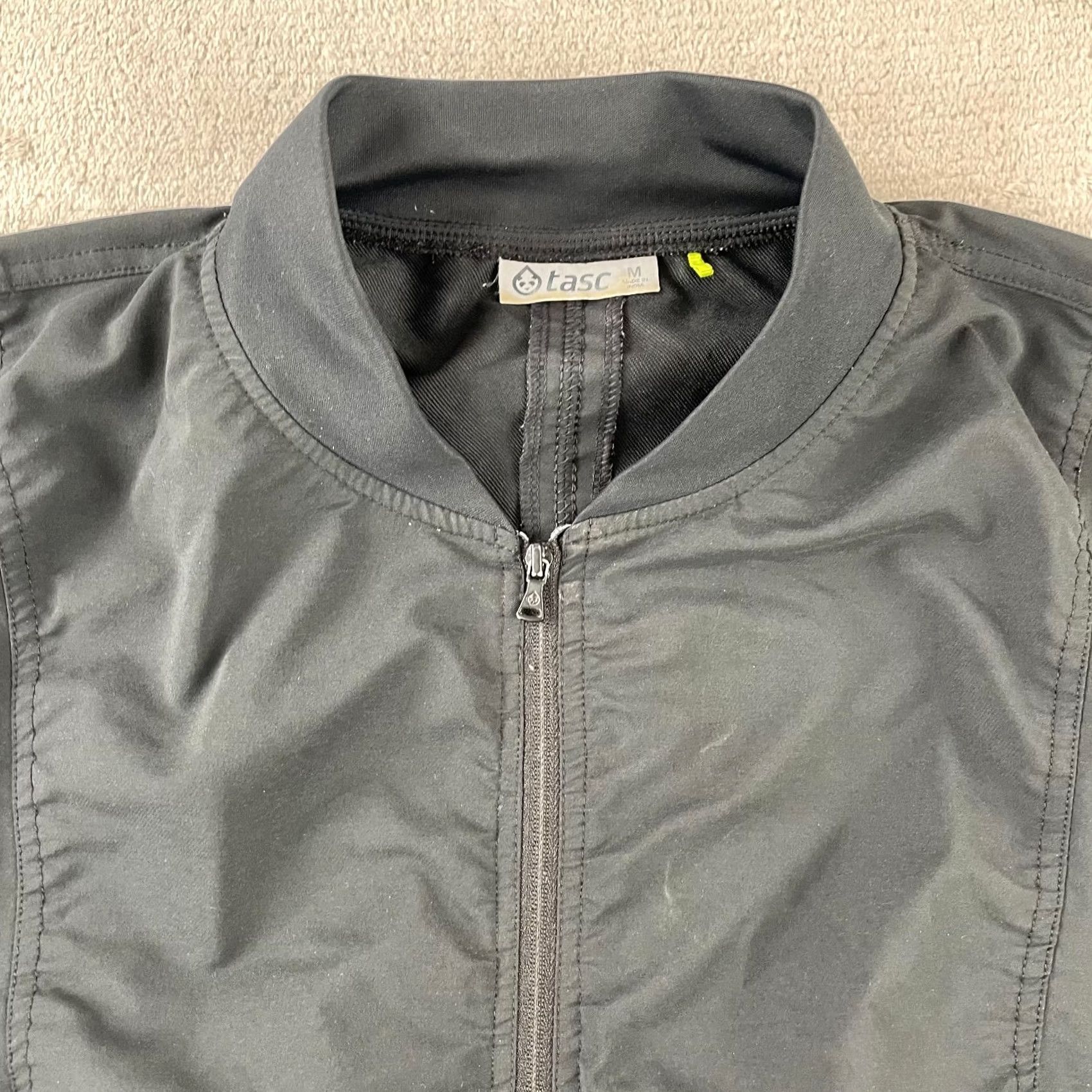 Vintage TASC Performance Jacket Women Medium Black Full Zip Bomber Zip Pockets Active Size M / US 6-8 / IT 42-44 - 3 Thumbnail