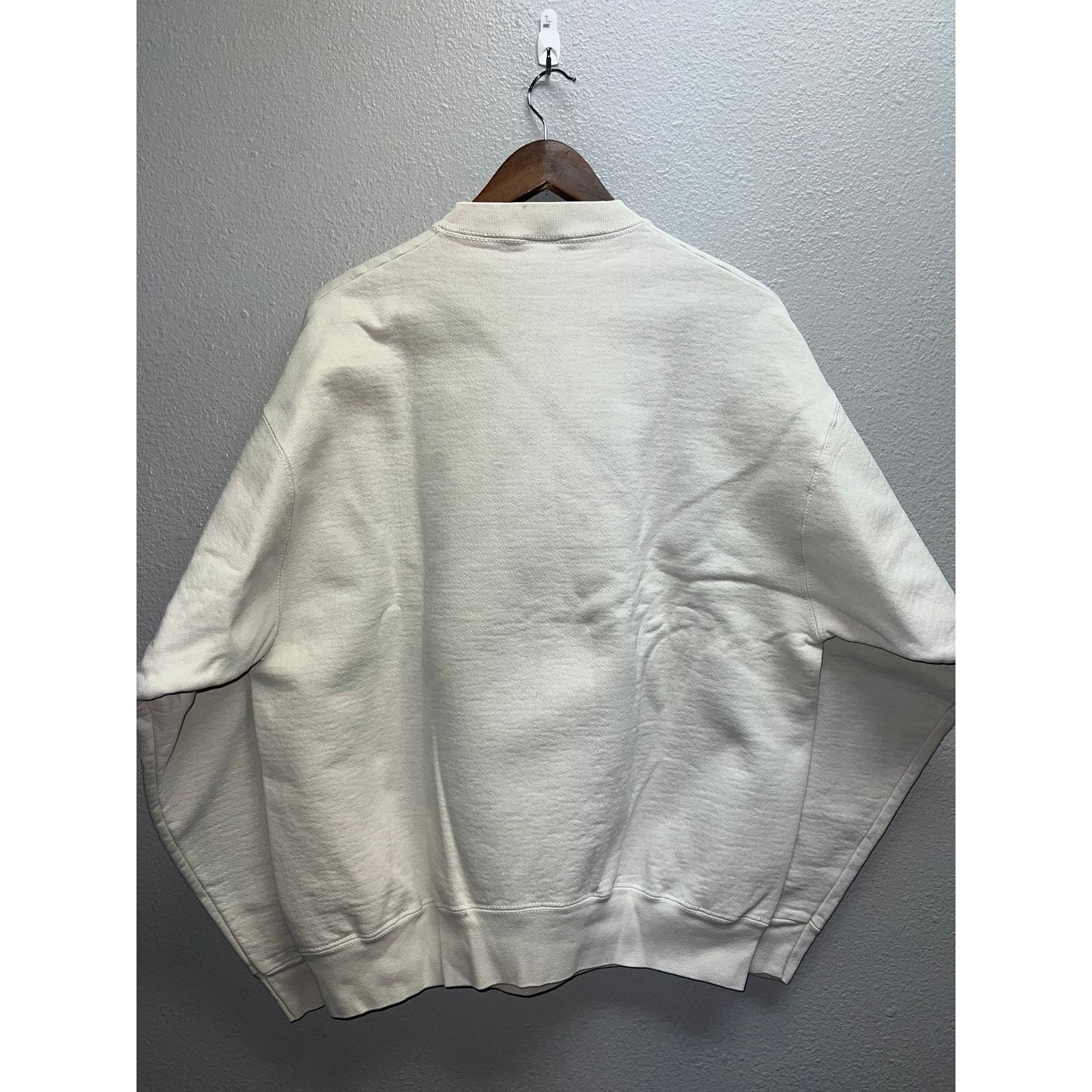 Vintage Vintage White Cream Blank Sweatshirt Crewneck FOTL 90s XL Size US XL / EU 56 / 4 - 7 Thumbnail