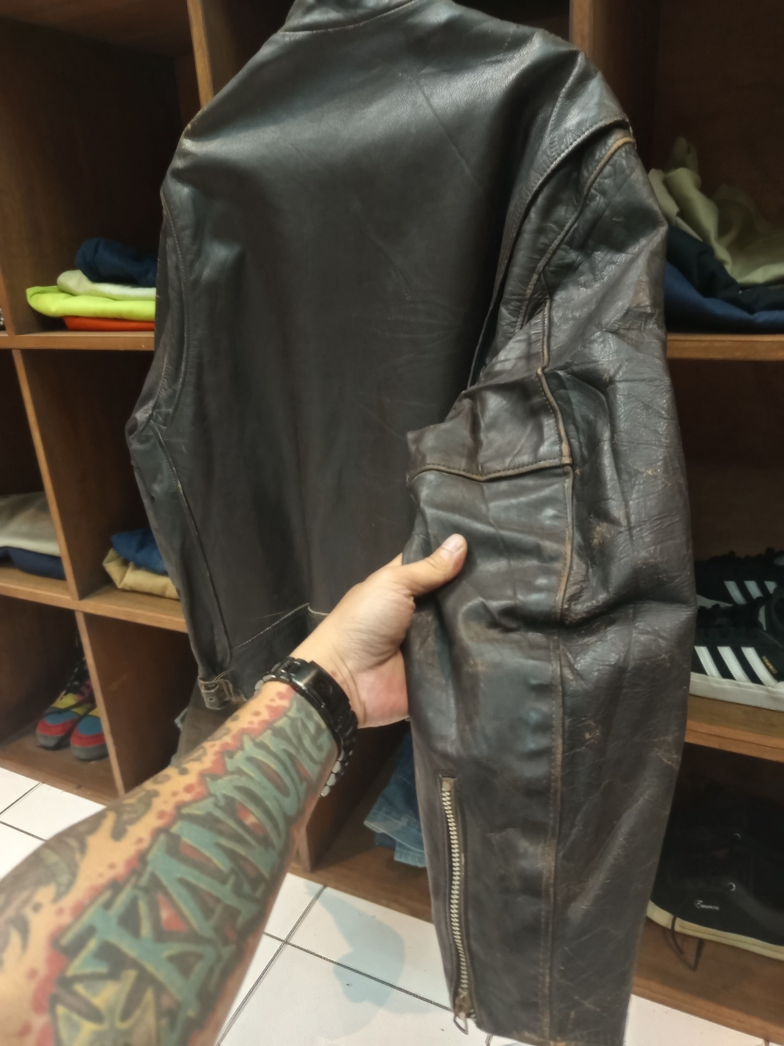 Schott 1970s Schott Bros Leather Biker Jacket Size US L / EU 52-54 / 3 - 11 Thumbnail