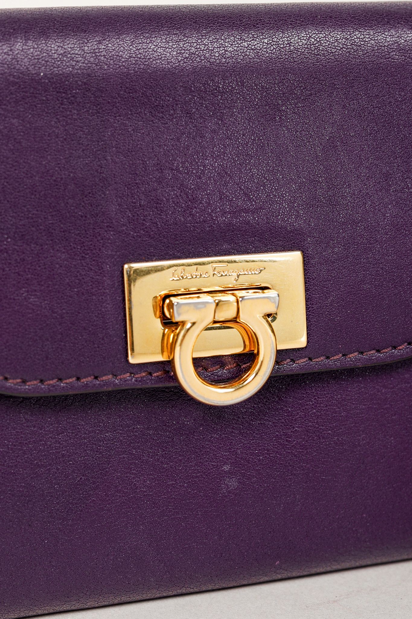 Salvatore Ferragamo Salvatore Ferragamo Gancini Leather Continental Wallet Size ONE SIZE - 6 Thumbnail