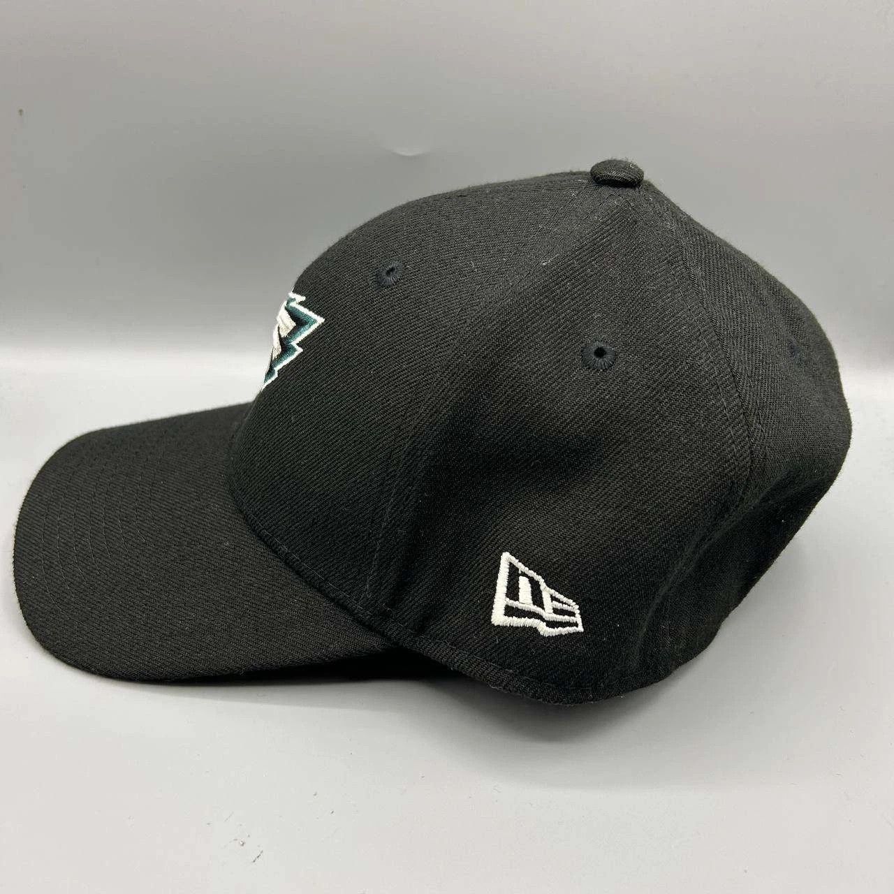 New Era Philadelphia Eagles Hat Men Black Embroidered Strap Back Cap Size ONE SIZE - 6 Thumbnail