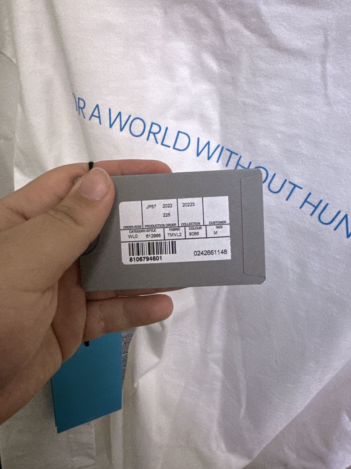Balenciaga Balenciaga White/Blue Tee Shirt World Food Programme Size US M / EU 48-50 / 2 - 5 Thumbnail
