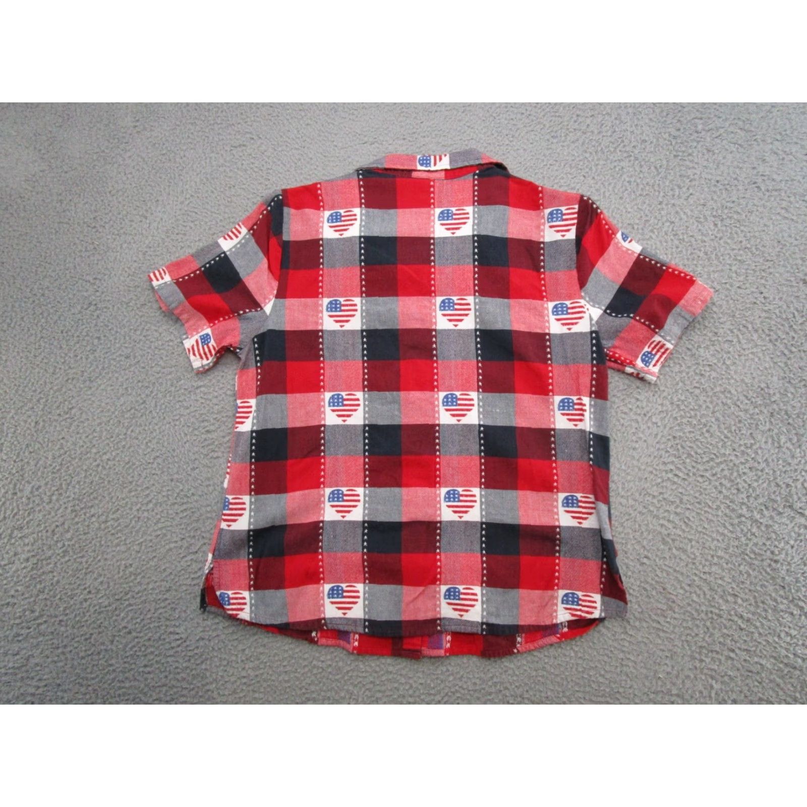 Vintage Country Store Y2K Patriotic Heart Button Up Shirt Women's L XS? Size L / US 10 / IT 46 - 7 Thumbnail