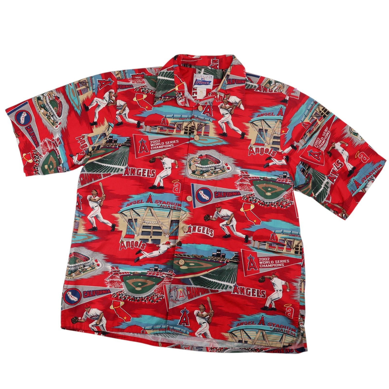 MLB × Reyn Spooner × Vintage VTG Reyn Spooner Anaheim Angels Baseball Hawaiian Shirt Size US XL / EU 56 / 4 - 1 Thumbnail