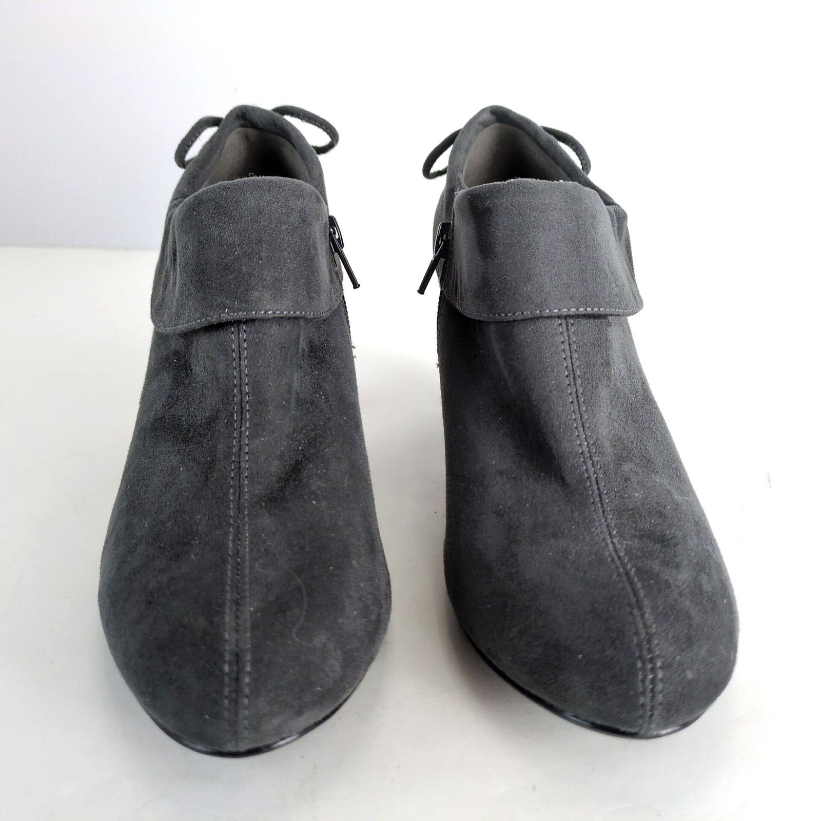 Other Coach And Four Gray Microfiber Suede 3" Heel Ankle Booties Size US 8 / IT 38 - 5 Thumbnail