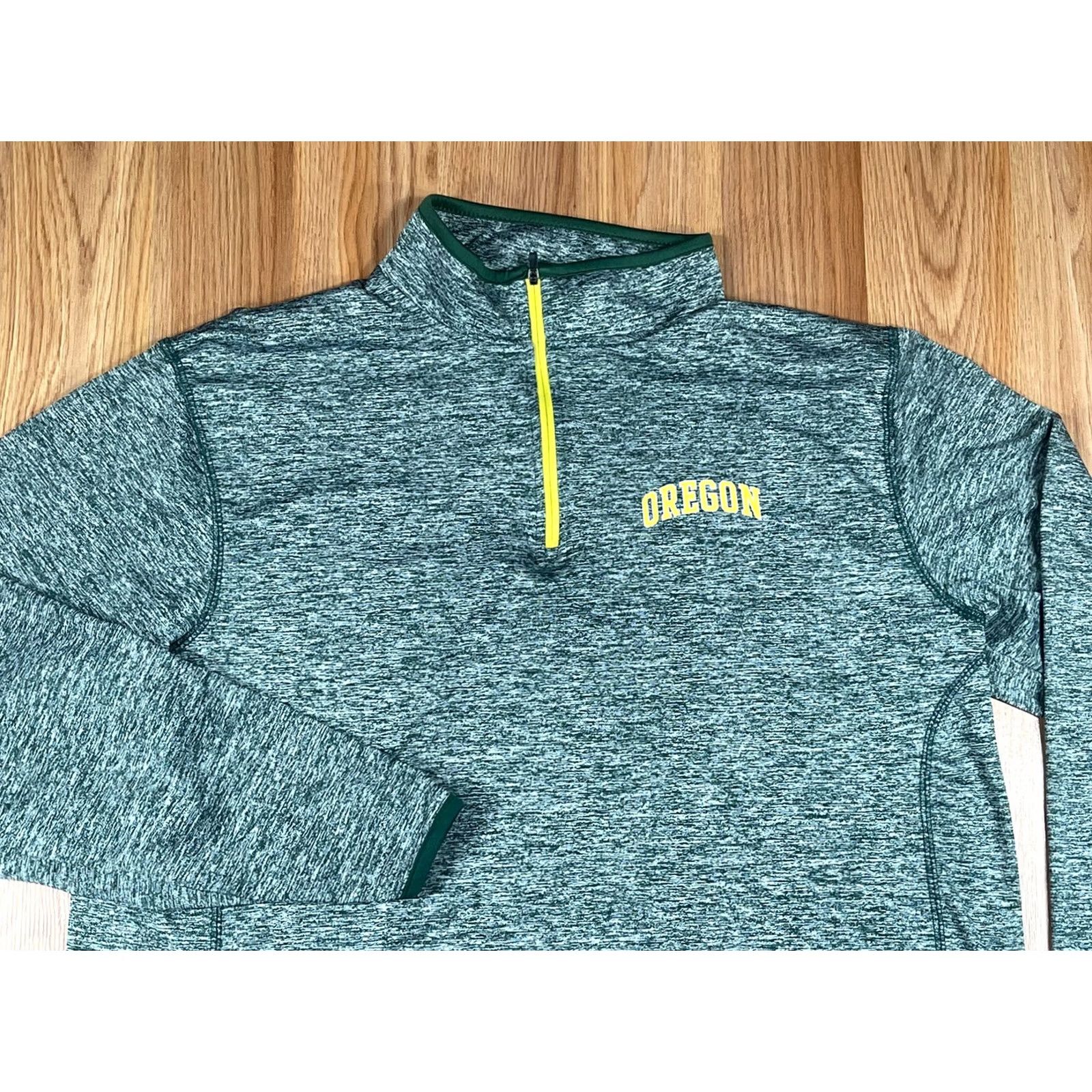 Vintage Colosseum Oregon Duck Pullover Sweater Mens Large L Gray 1/4 Zip Poly-Spandex Size US L / EU 52-54 / 3 - 2 Thumbnail