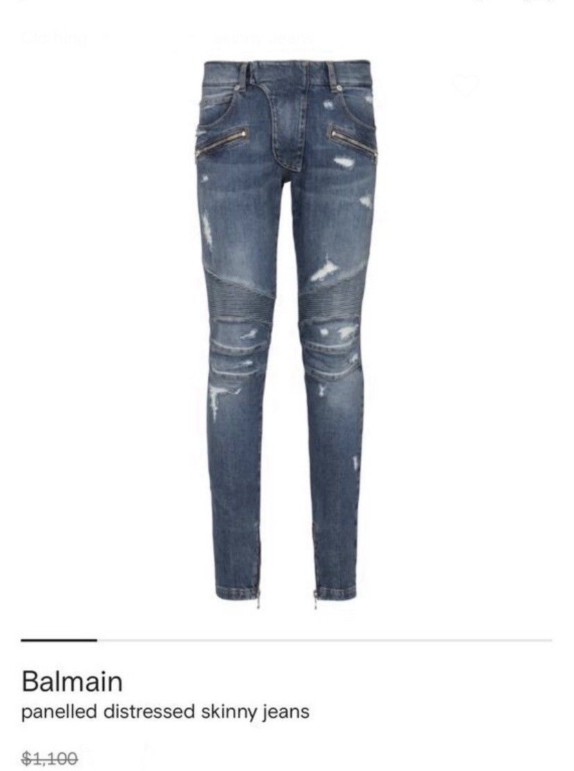 Pierre Balmain Pierre Balmain Paris Biker Jeans Distressed Patchwork Denim Size US 32 / EU 48 - 17 Thumbnail