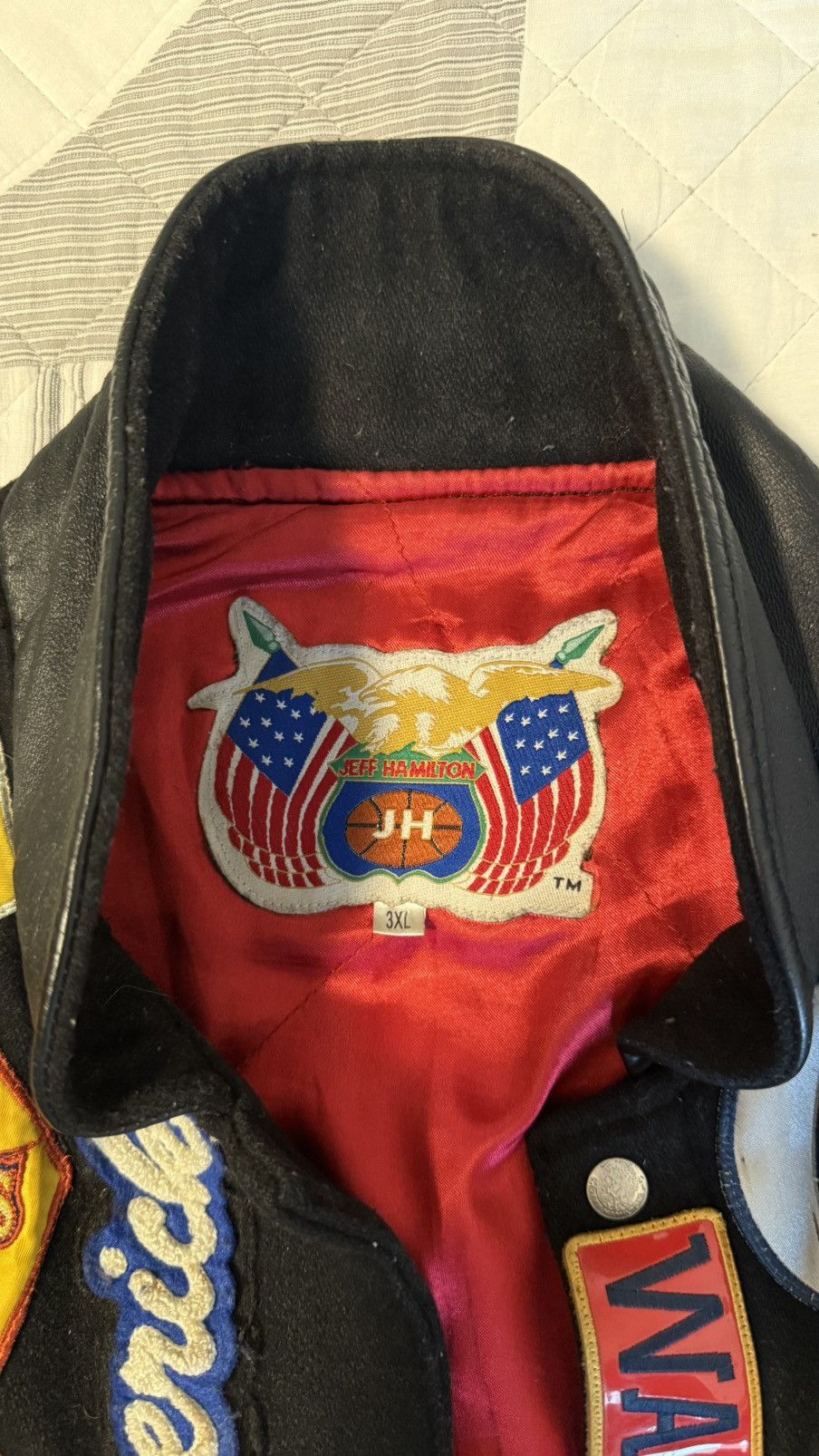 Jeff Hamilton Jeff Hamilton NBA Limited Edition Logo Patch Jacket Size US XXL / EU 58 / 5 - 3 Thumbnail