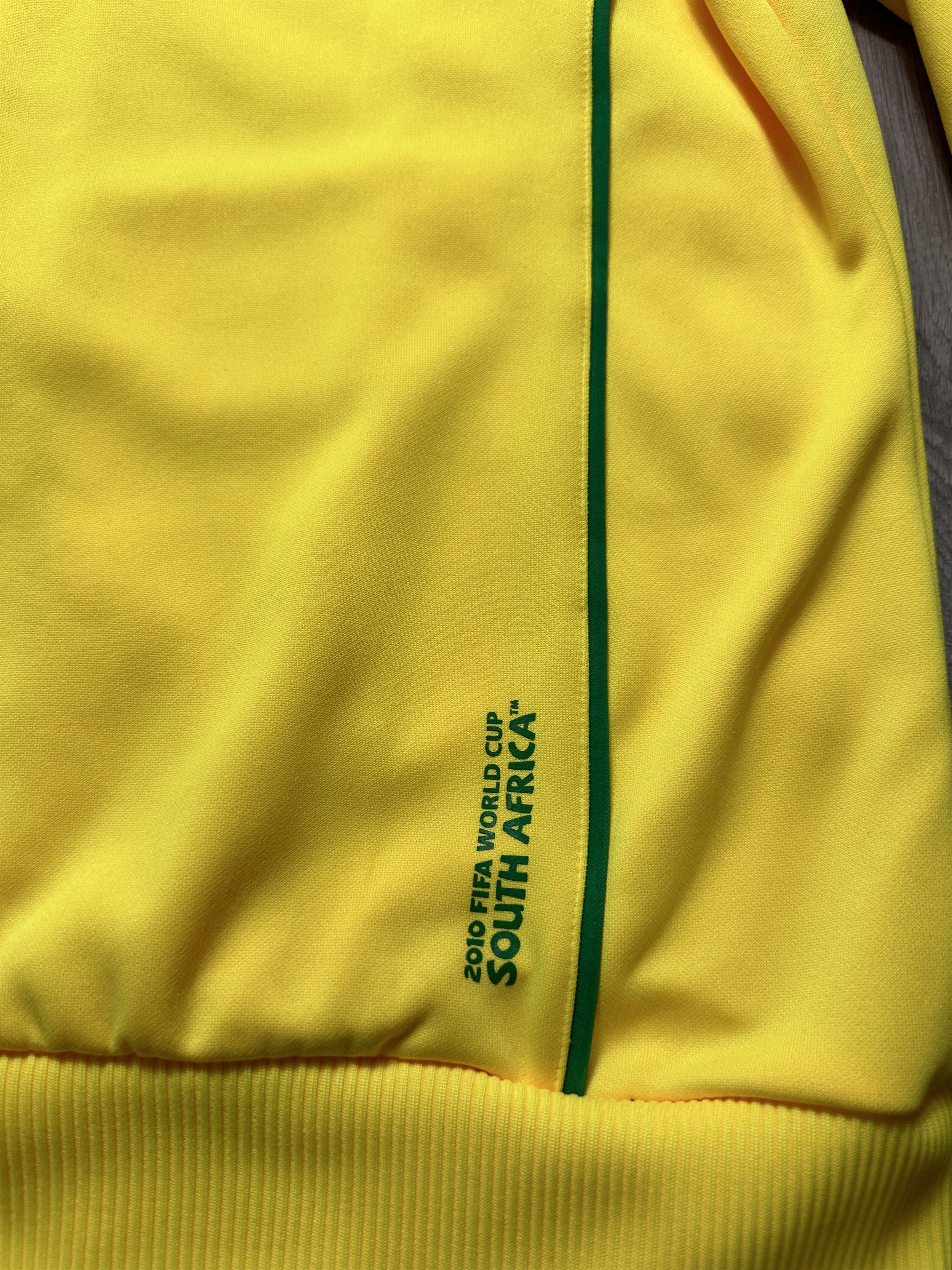 Adidas Adidas Brazil National Team 2010 World Cup Warm Up Jacket Size US L / EU 52-54 / 3 - 5 Thumbnail