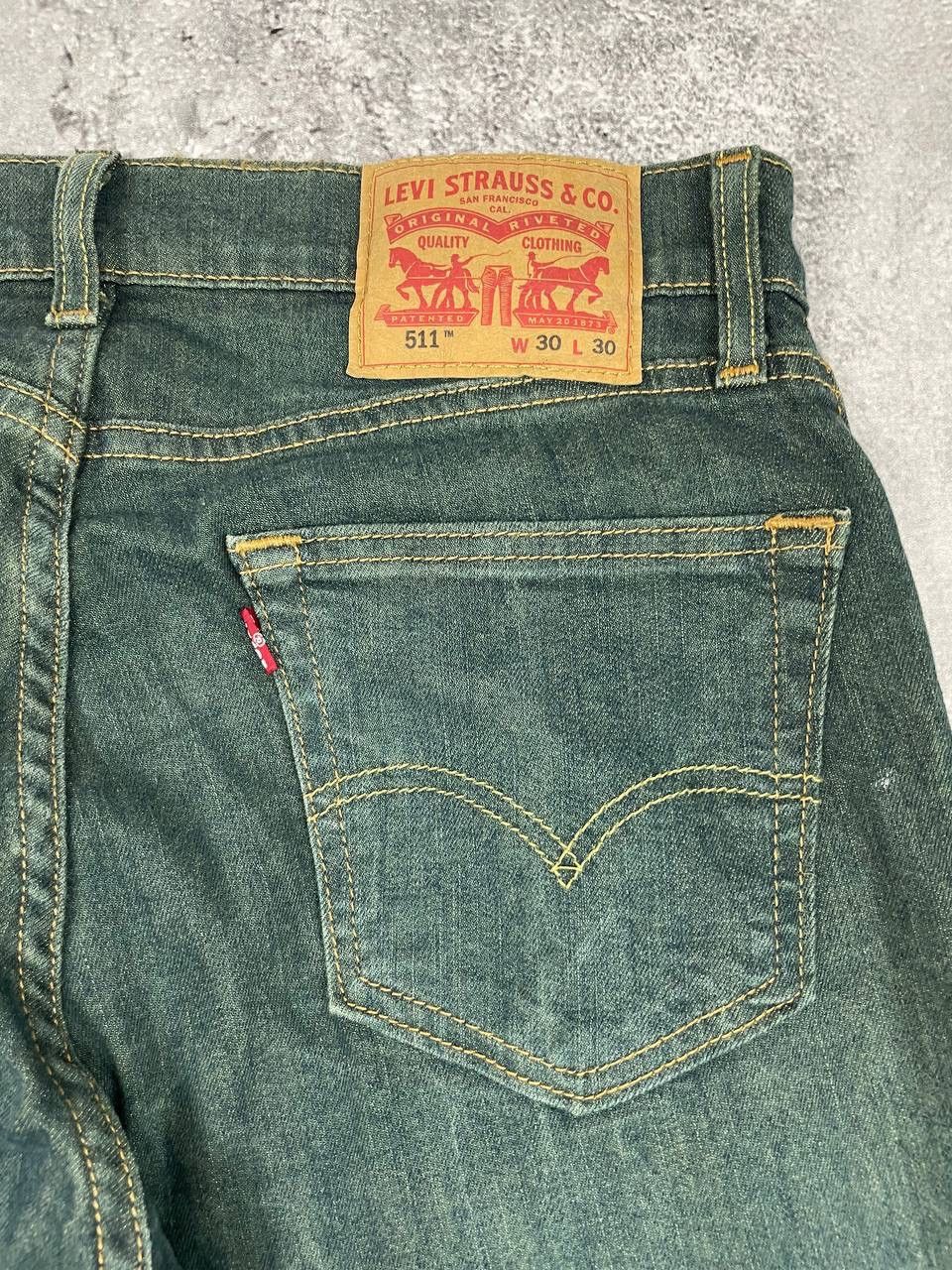 Levi's Levi's 511 Vintage Men Denim Jeans Slim Fit Green Size W30 Size US 30 / EU 46 - 3 Thumbnail