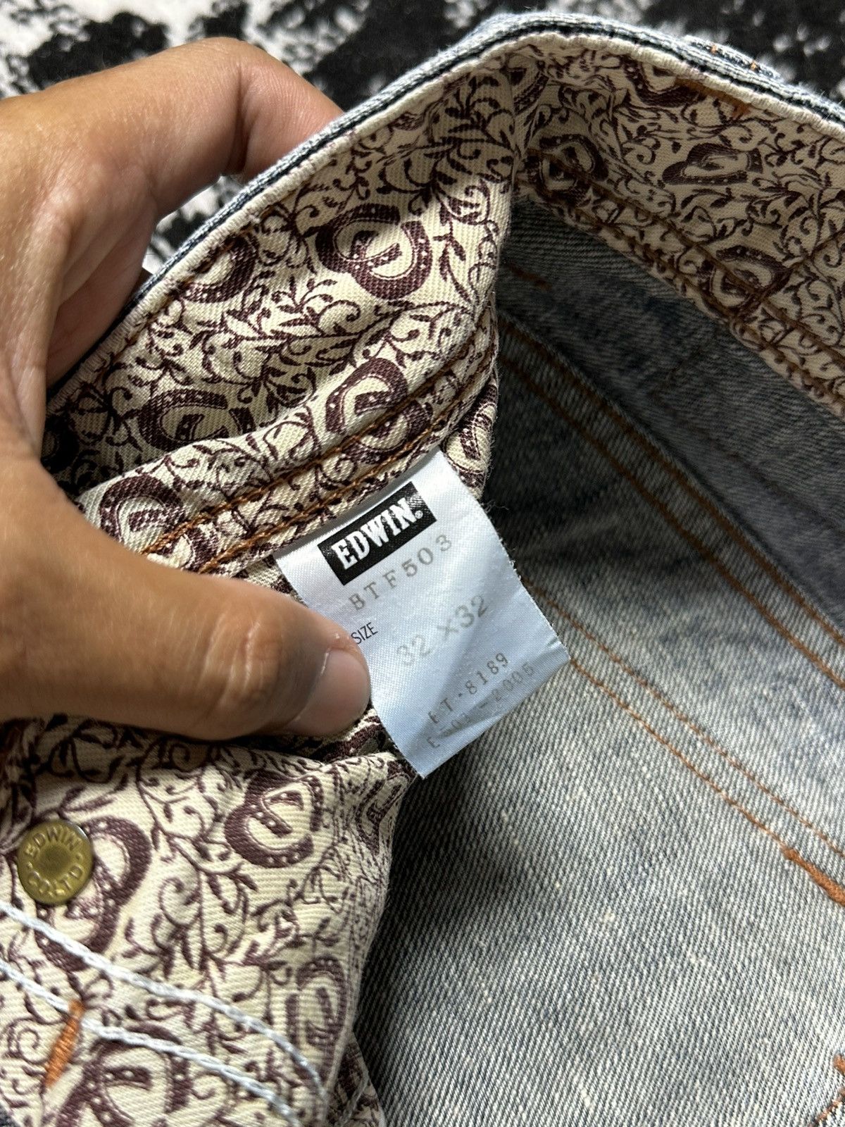 Undercover 2000s Navajo Edwin Blue Trip 503 Flare Washed Denim Size US 32 / EU 48 - 9 Thumbnail